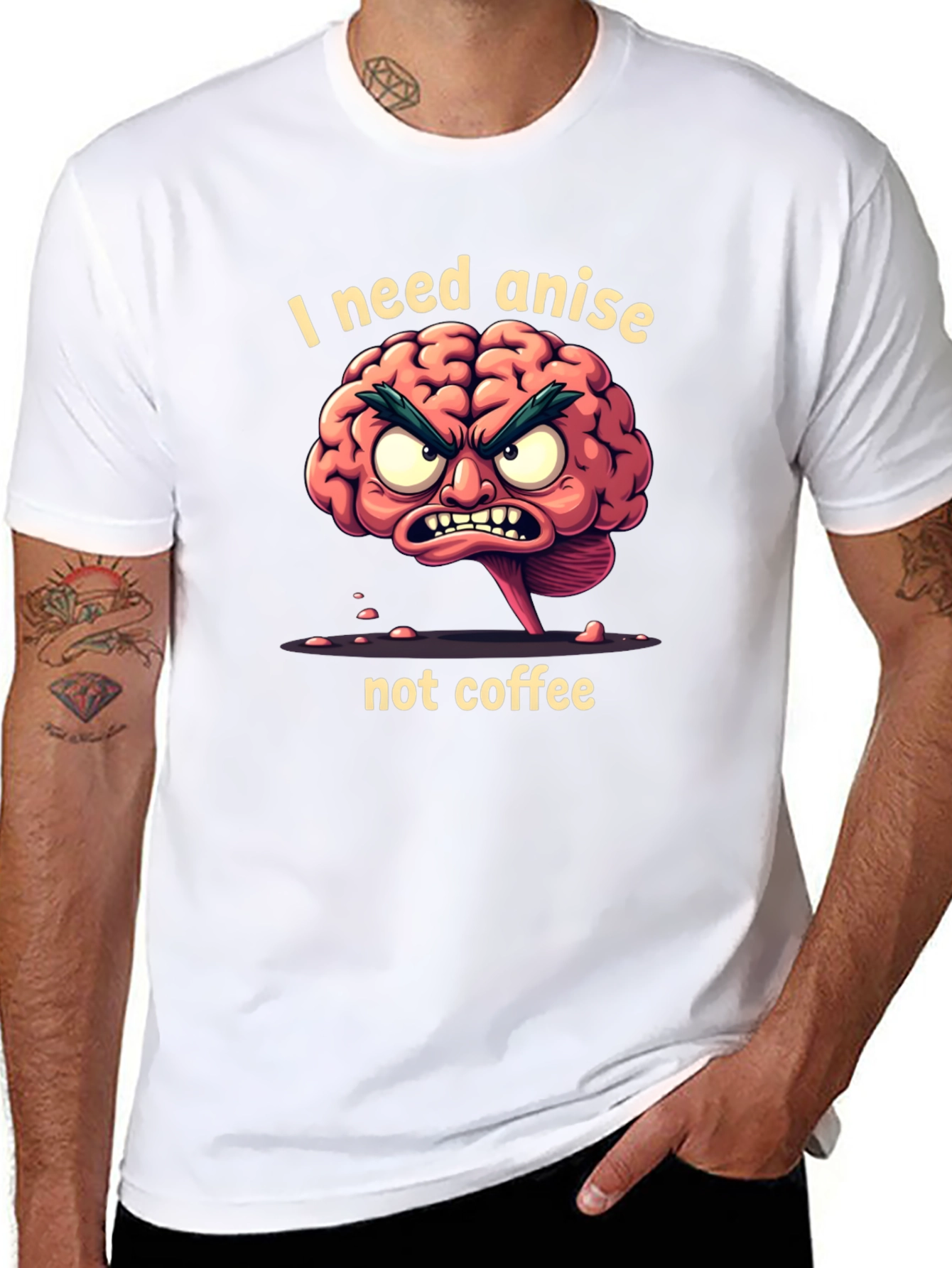 Funny Brain Anise T-Shirt - Coffee Alternative