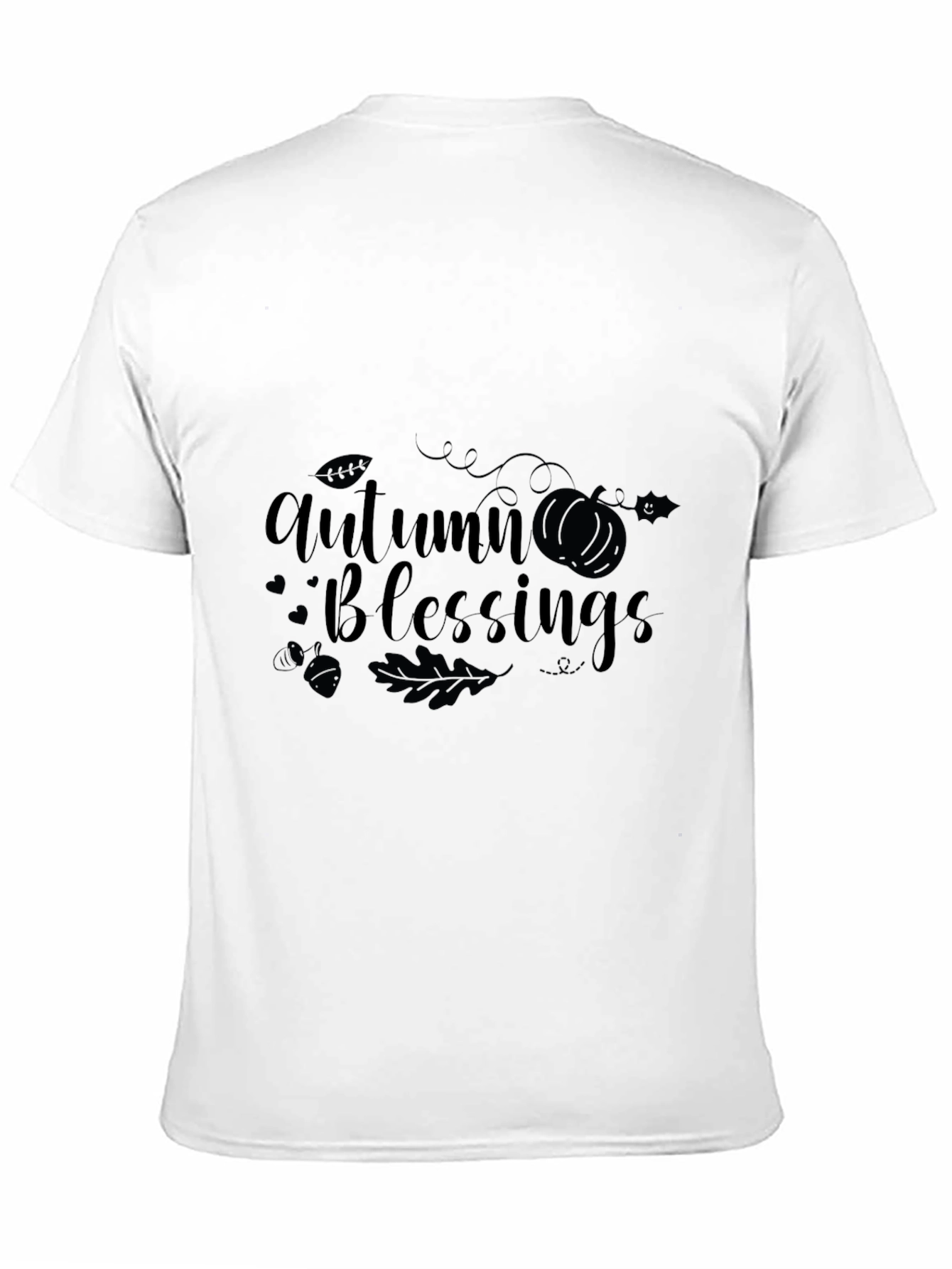 Autumn Blessings Black T-Shirt