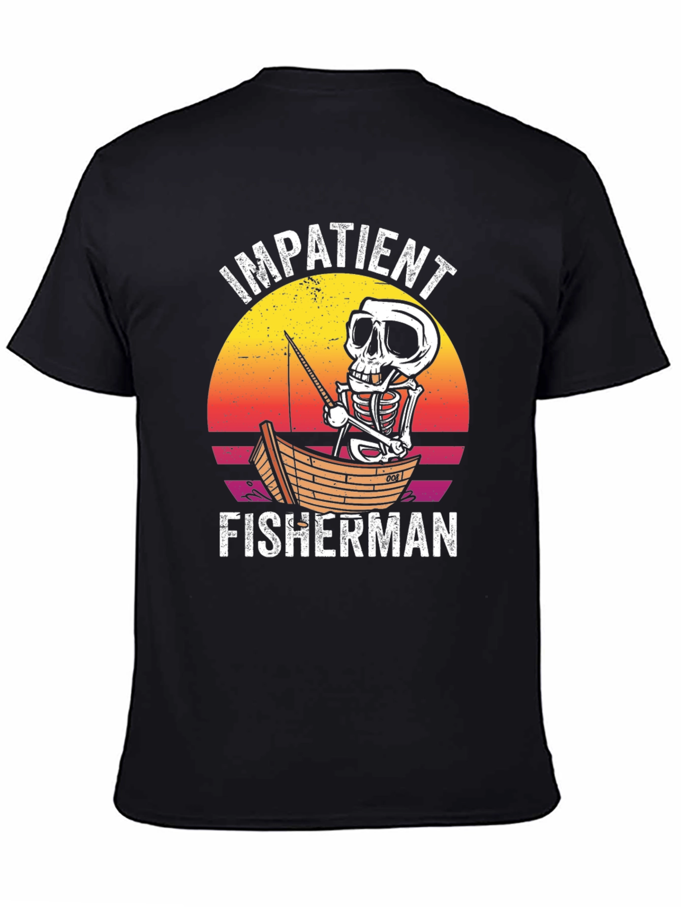 Impatient Fisherman Graphic T-Shirt