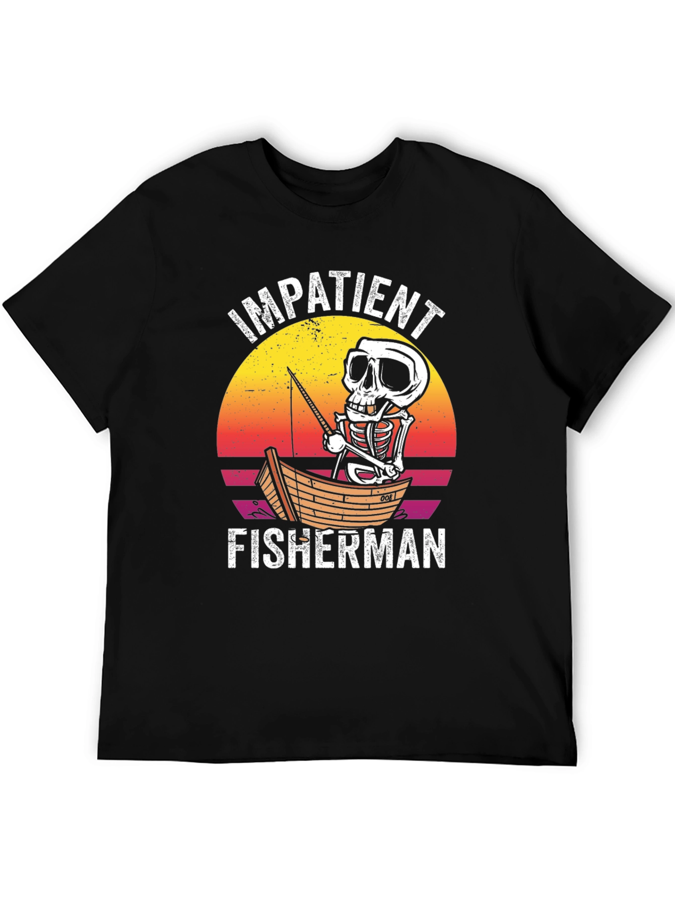 Impatient Fisherman Graphic T-Shirt