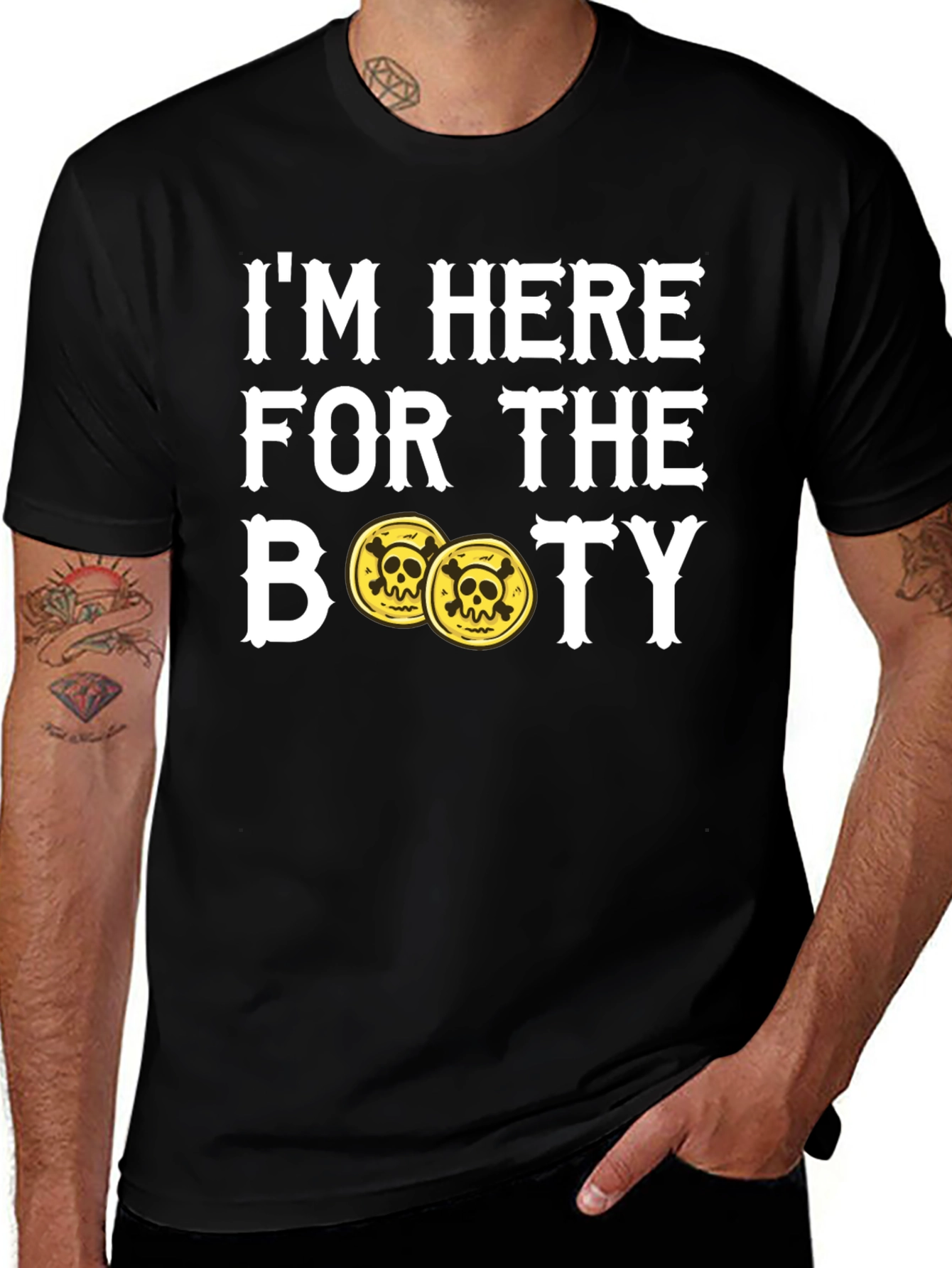 Im Here For The Booty Pirate T-Shirt