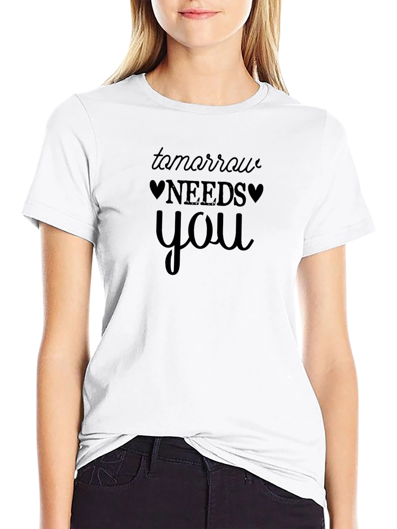 Tomorrow Needs You Graphic Tee Black