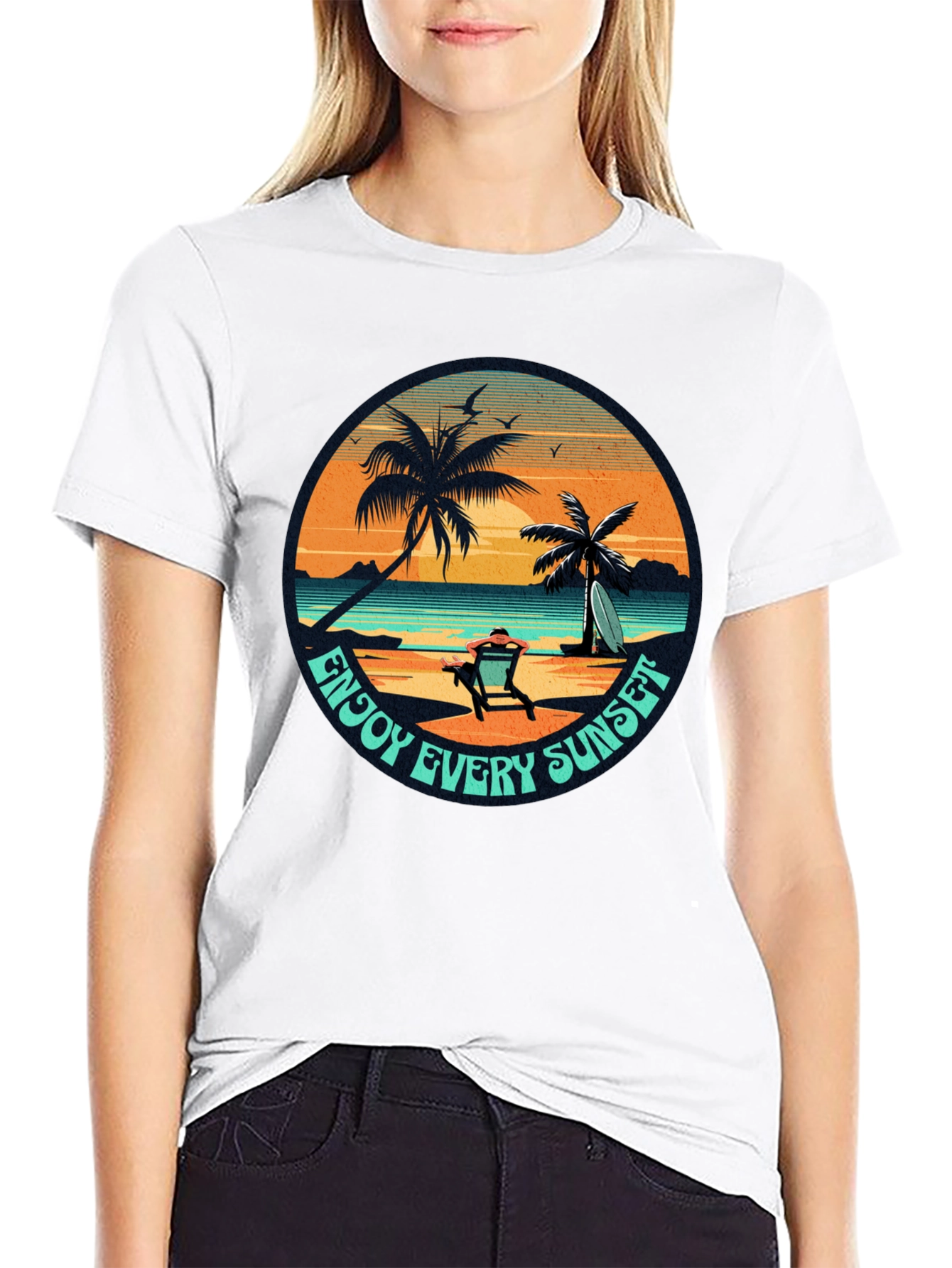 Enjoy Every Sunset Graphic T-Shirt