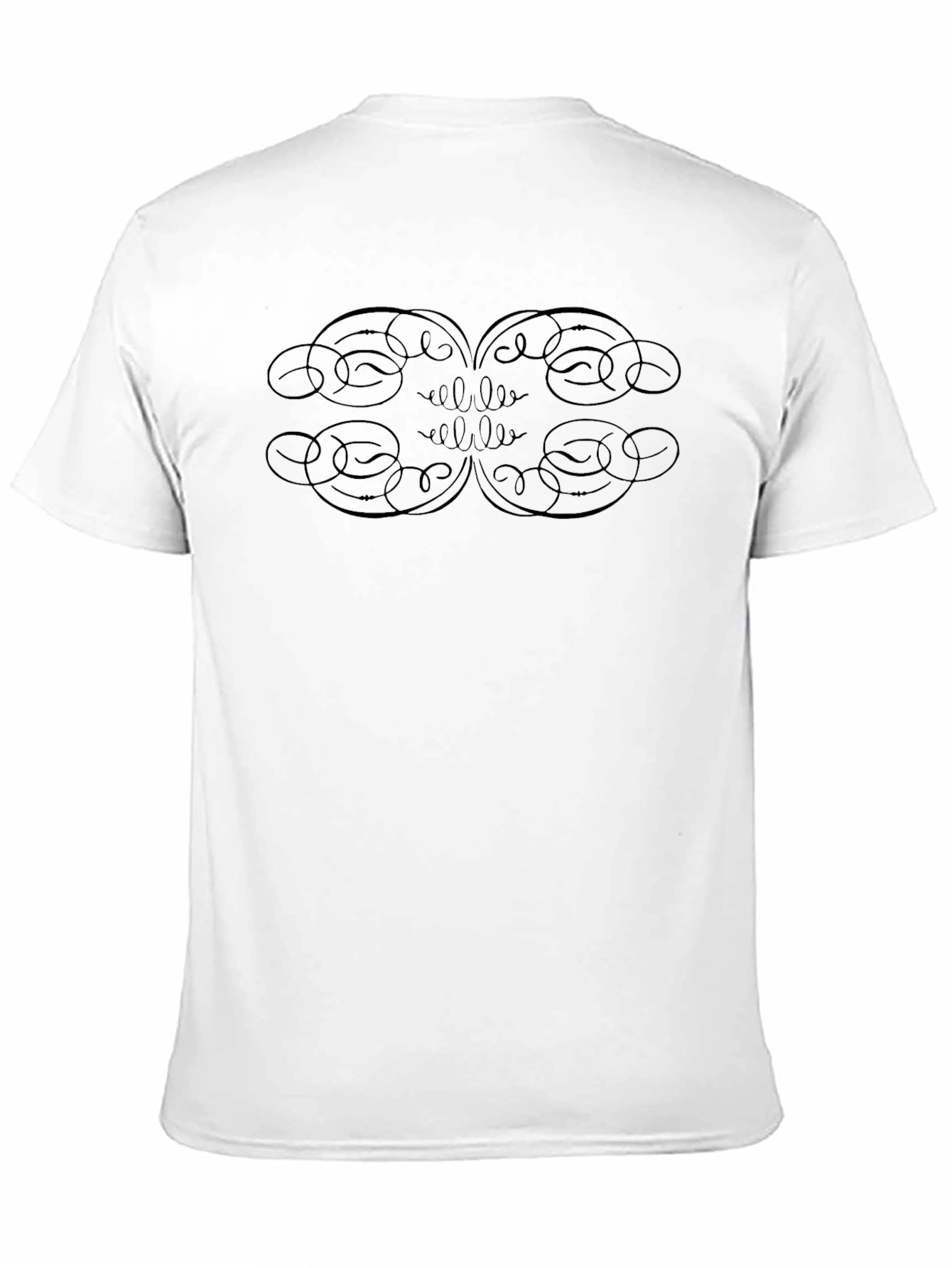 Elegant Black Graphic Print Tee