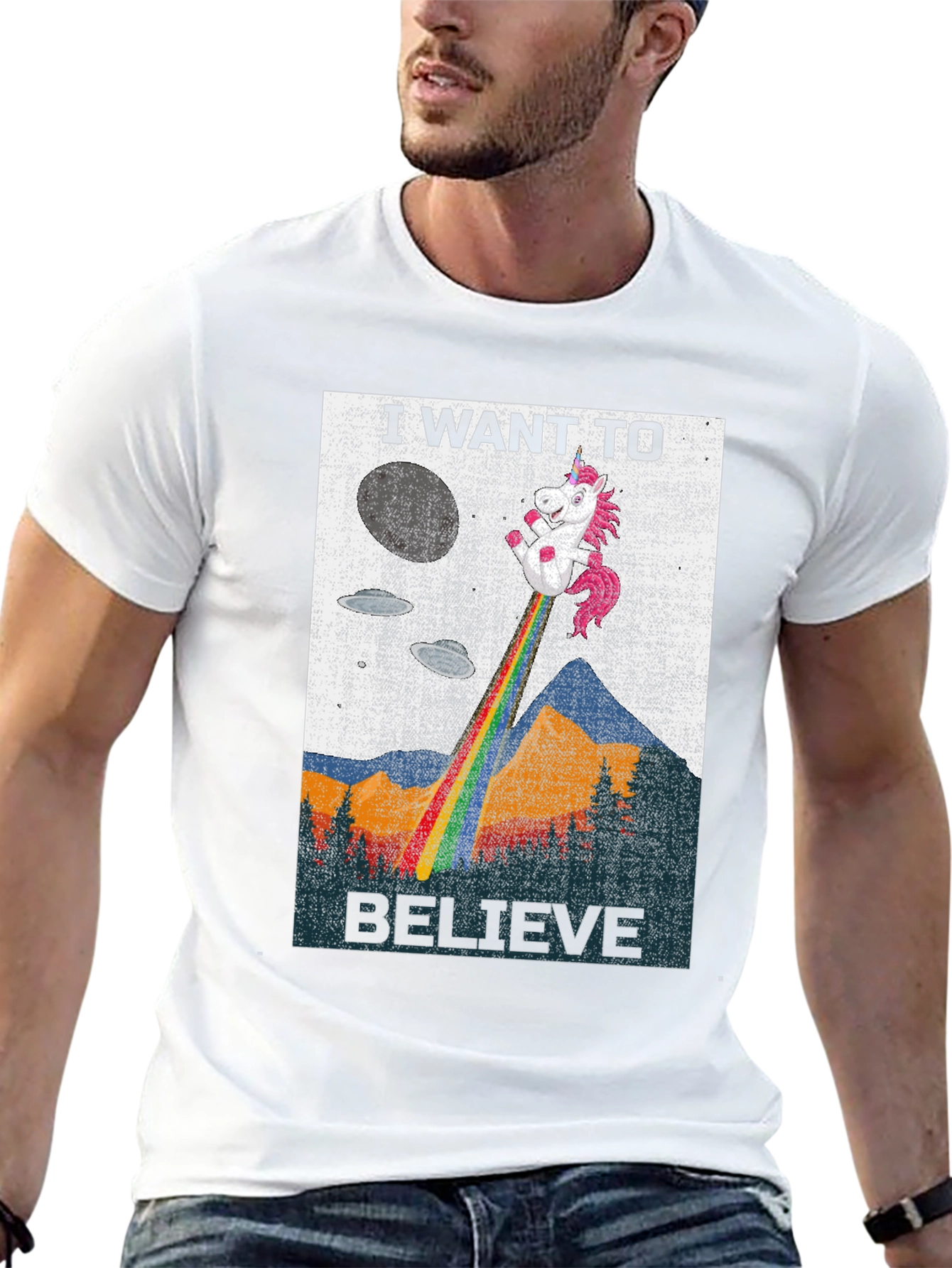 I Want to Believe Unicorn Tee