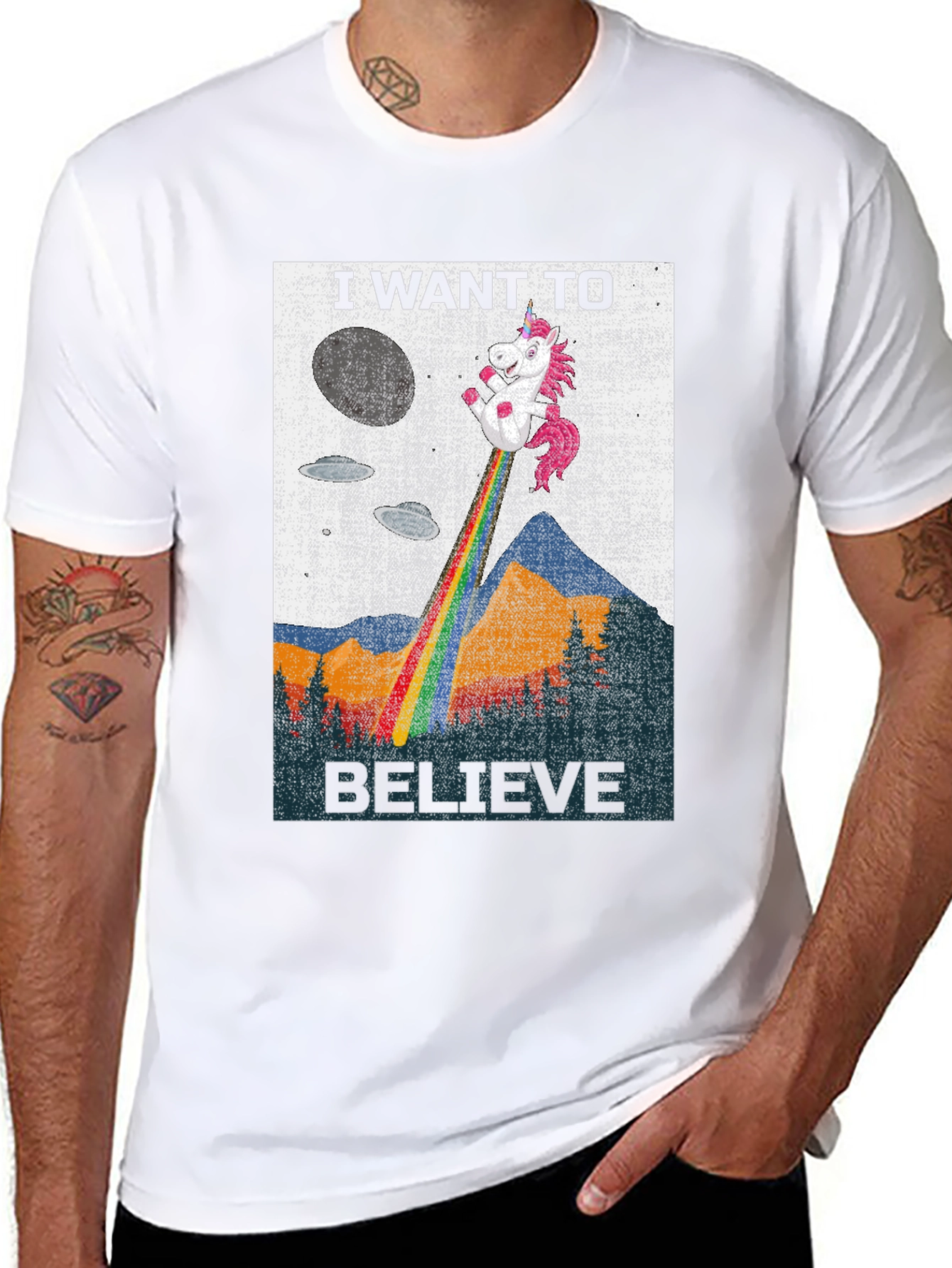 I Want to Believe Unicorn Tee