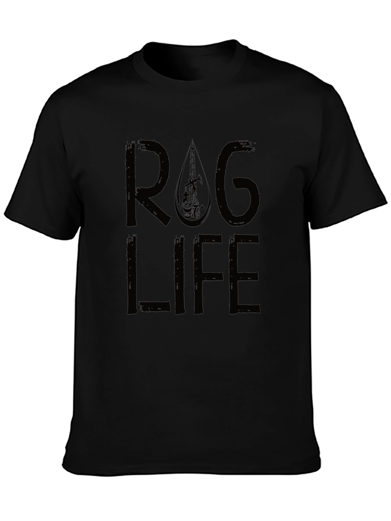Rag Life Graphic Tee - Cool Black T-Shirt