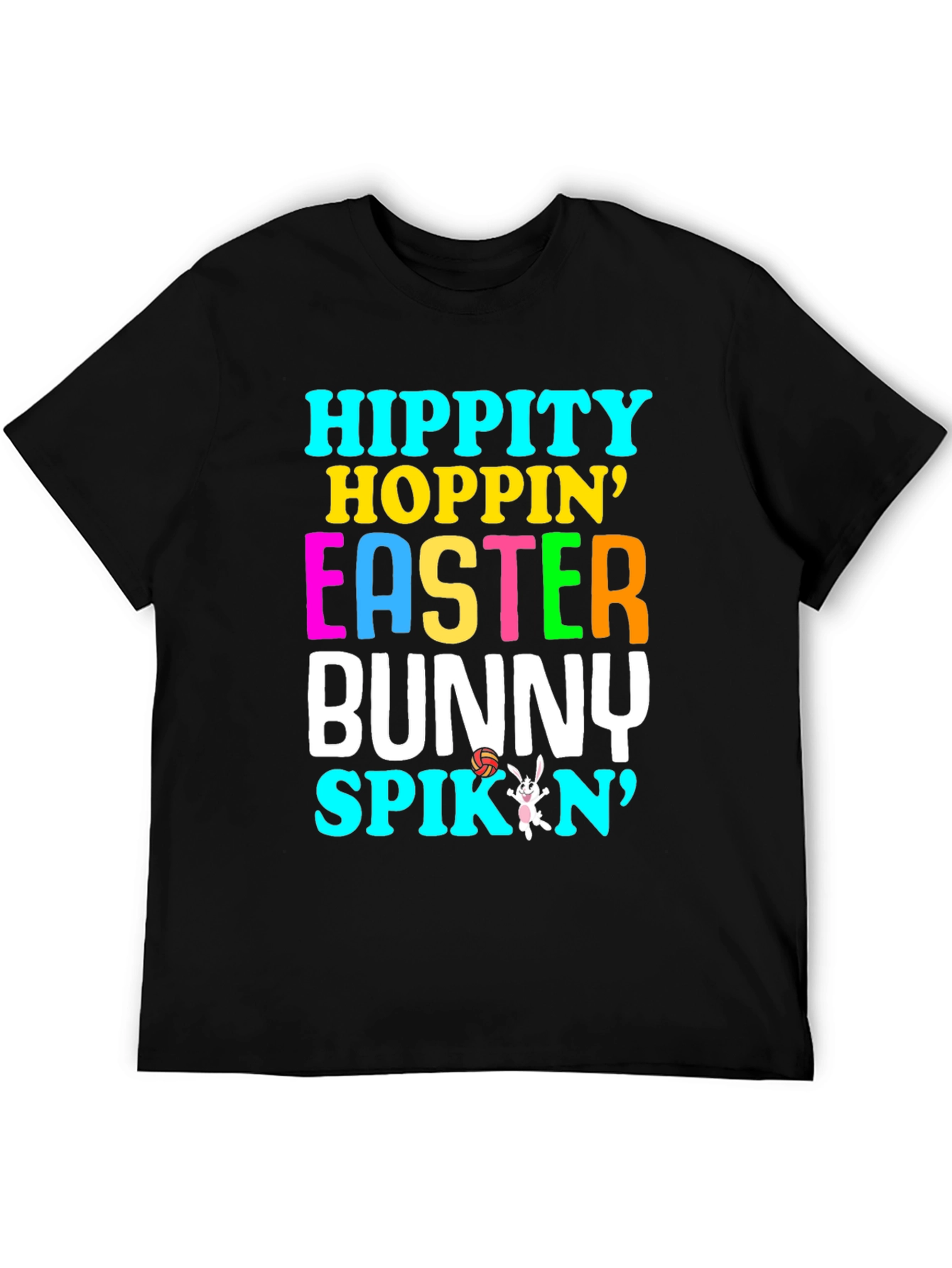 Hippity Hoppin Easter Bunny Volleyball T-Shirt
