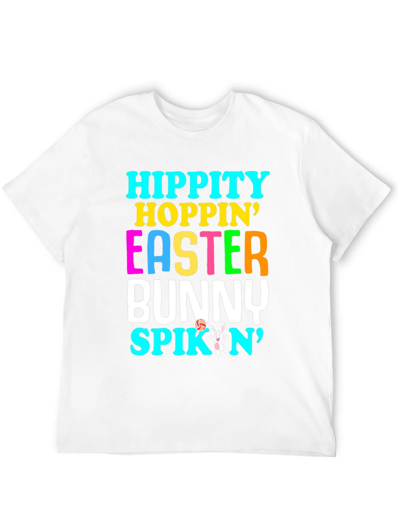 Hippity Hoppin Easter Bunny Volleyball T-Shirt