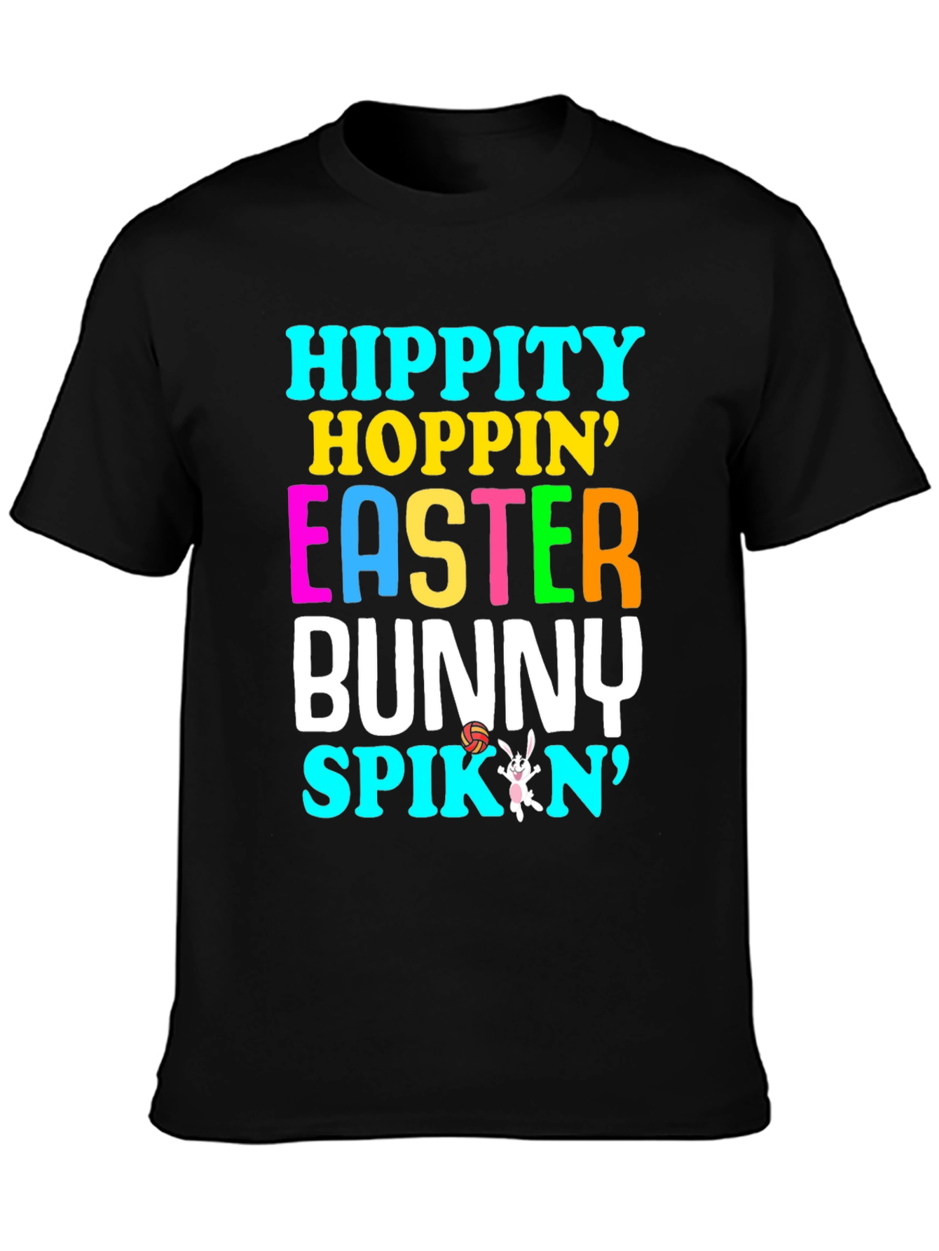 Hippity Hoppin Easter Bunny Volleyball T-Shirt