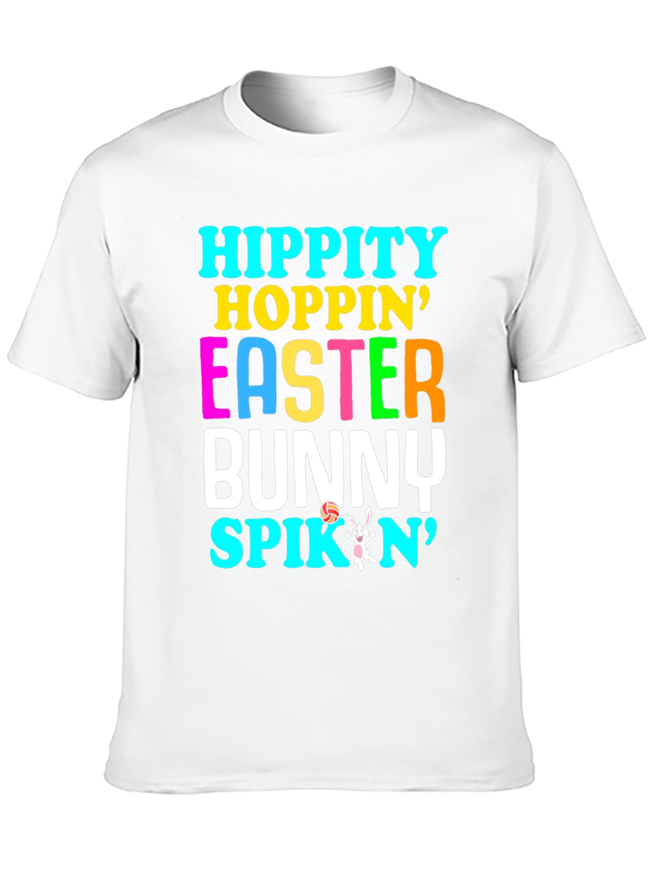 Hippity Hoppin Easter Bunny Volleyball T-Shirt