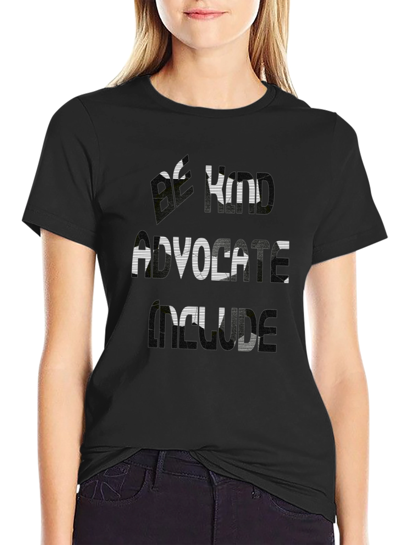 Kind Advocate Skills Black Graphic Tee