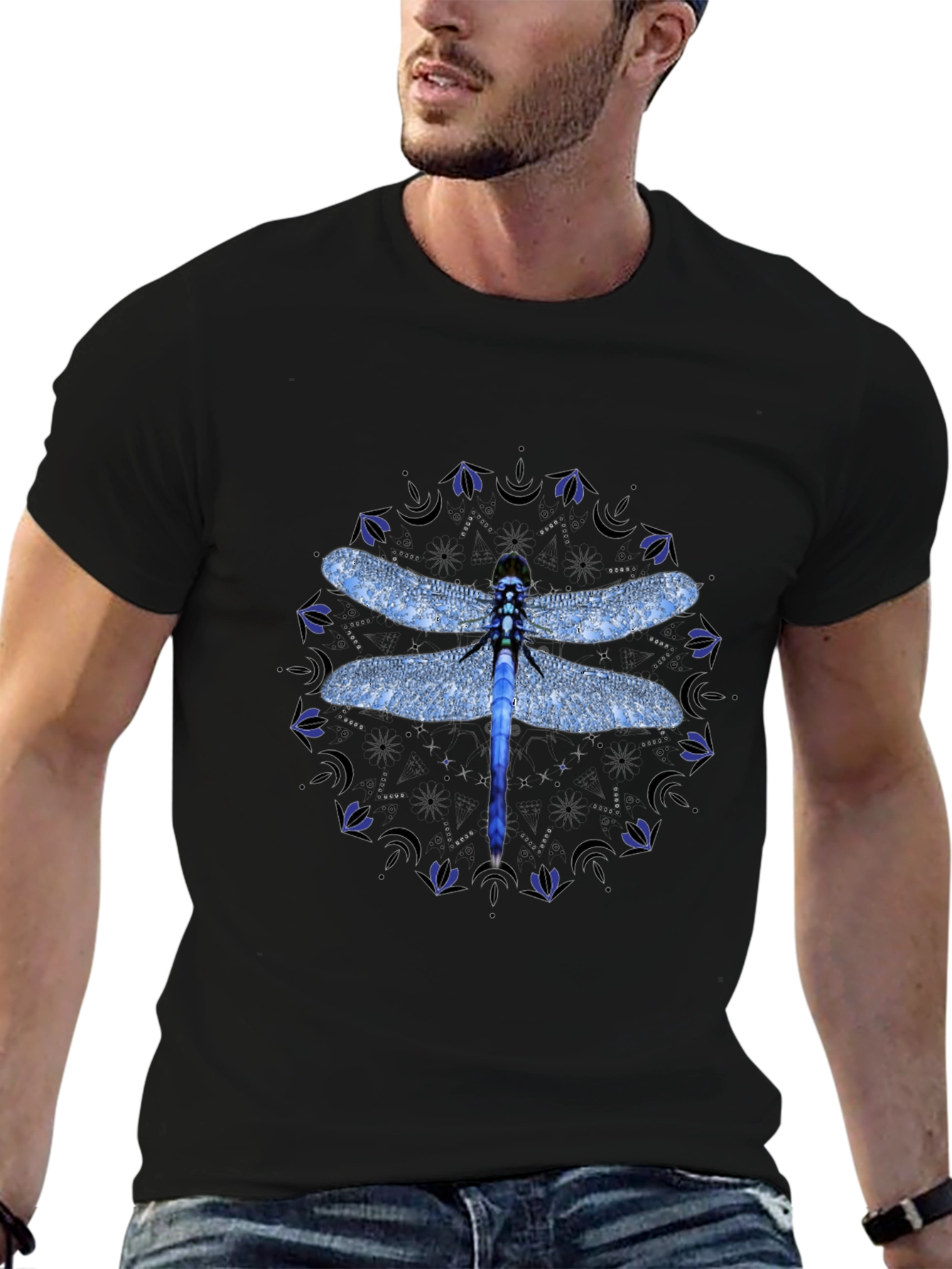 Dragonfly Mandala Graphic Tee