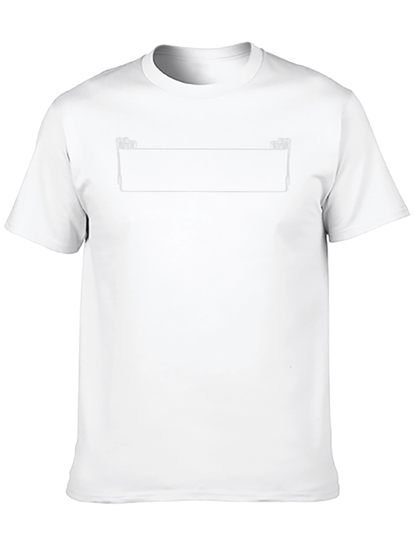 Black T-Shirt with Banner Design