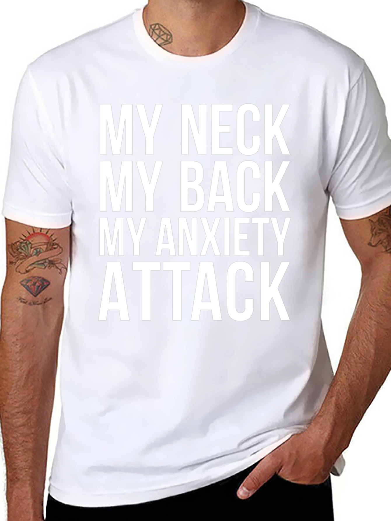 My Neck My Back Anxiety Attack Graphic Tee