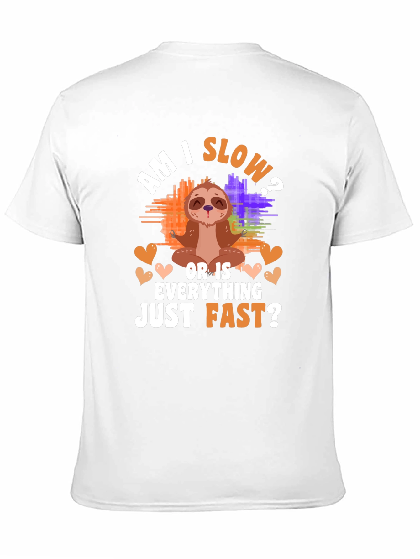 Funny Sloth Meditation Graphic T-Shirt