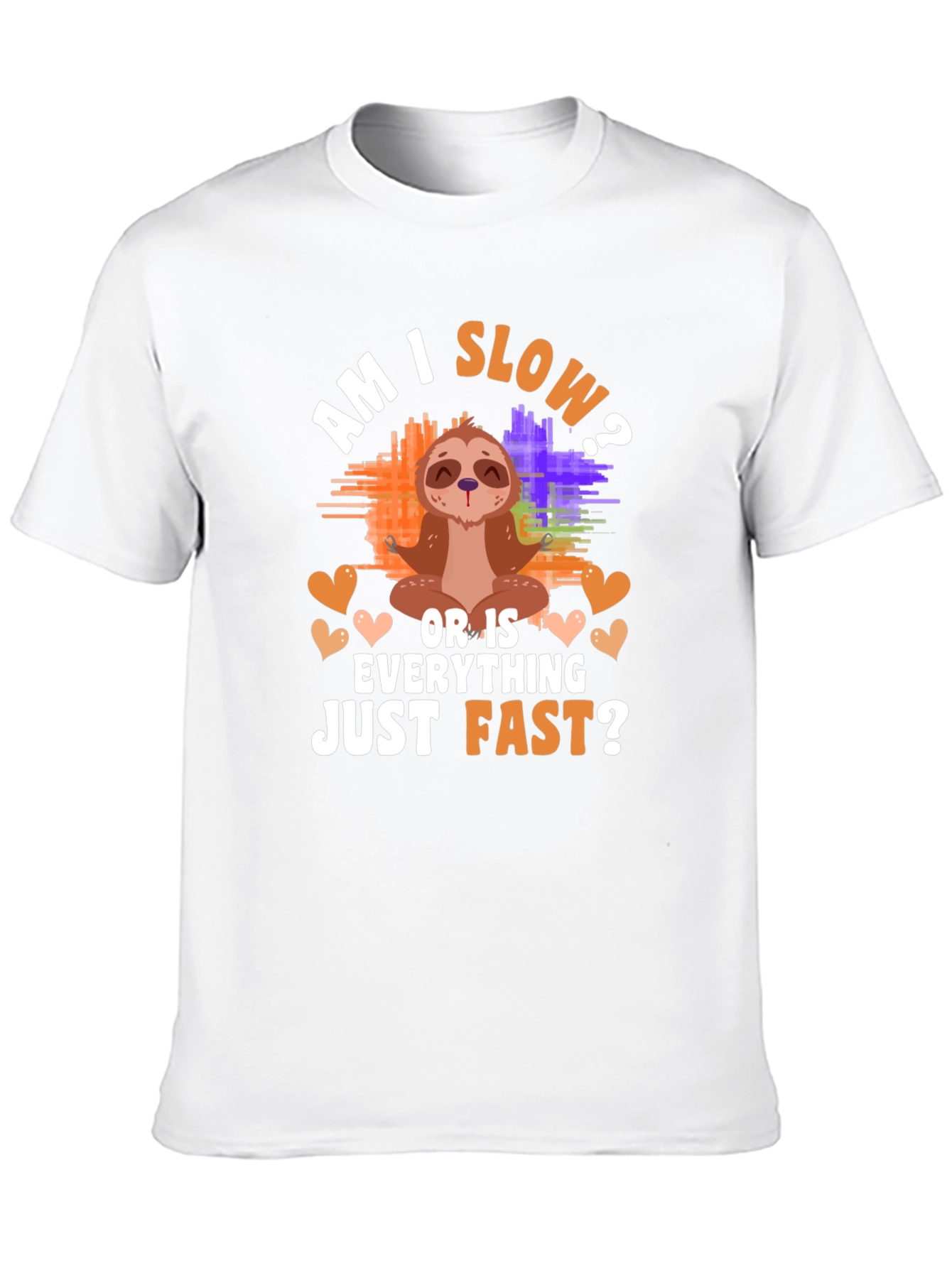 Funny Sloth Meditation Graphic T-Shirt