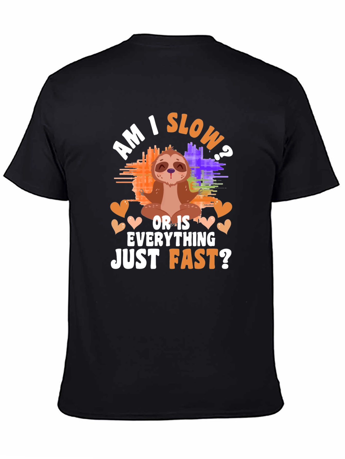 Funny Sloth Meditation Graphic T-Shirt