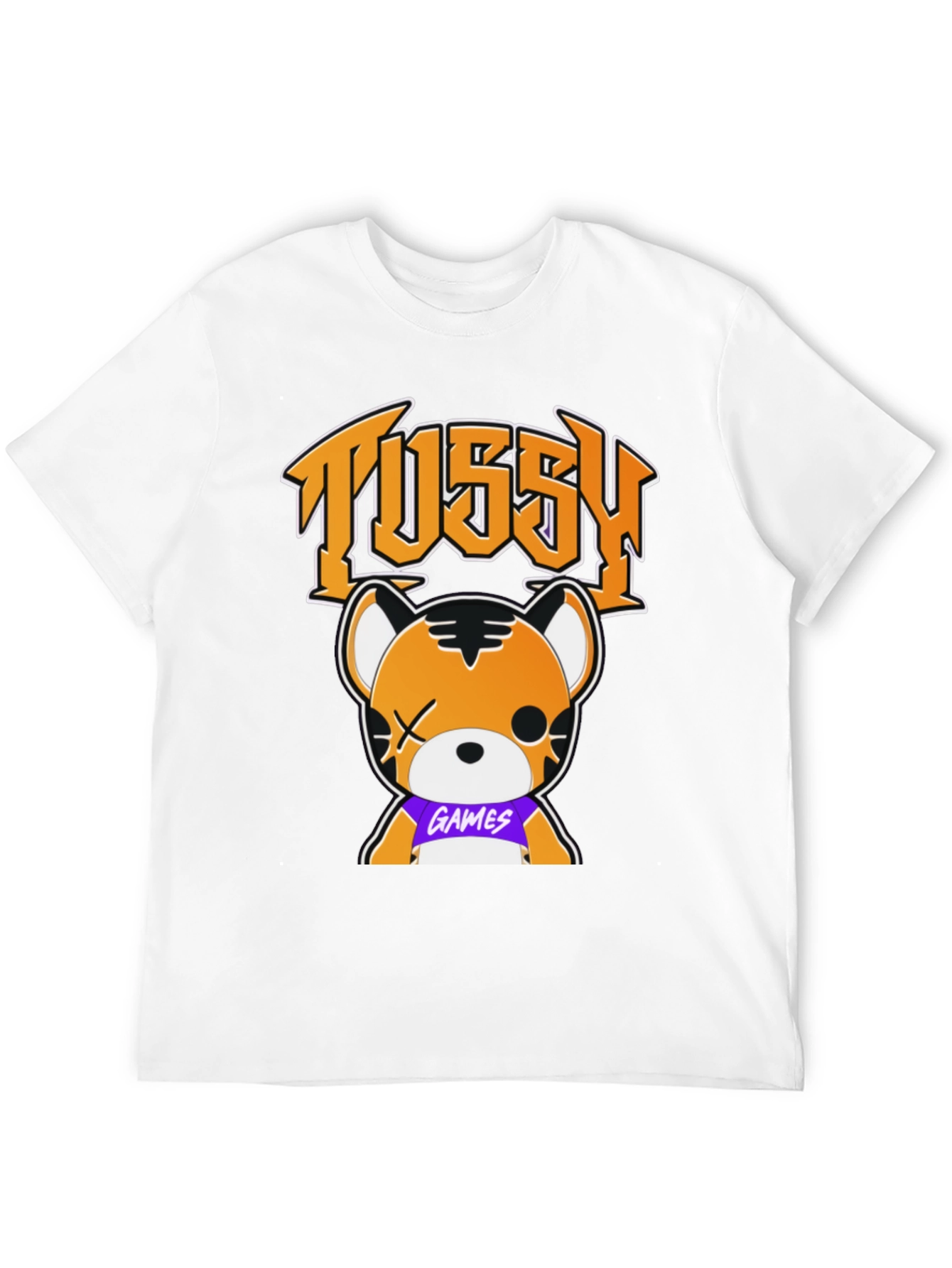 Tussy Games Tiger Graphic Black T-Shirt