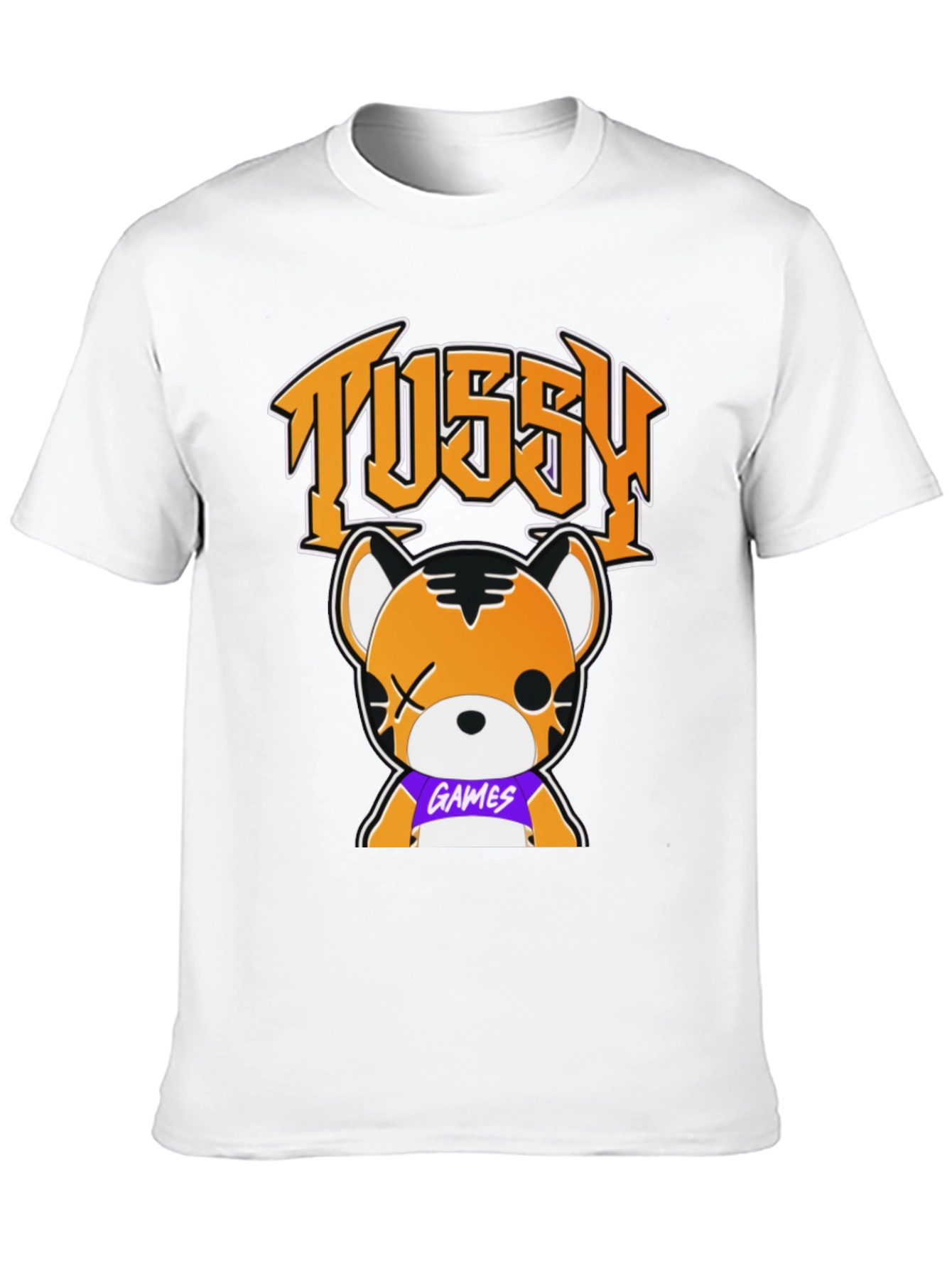 Tussy Games Tiger Graphic Black T-Shirt