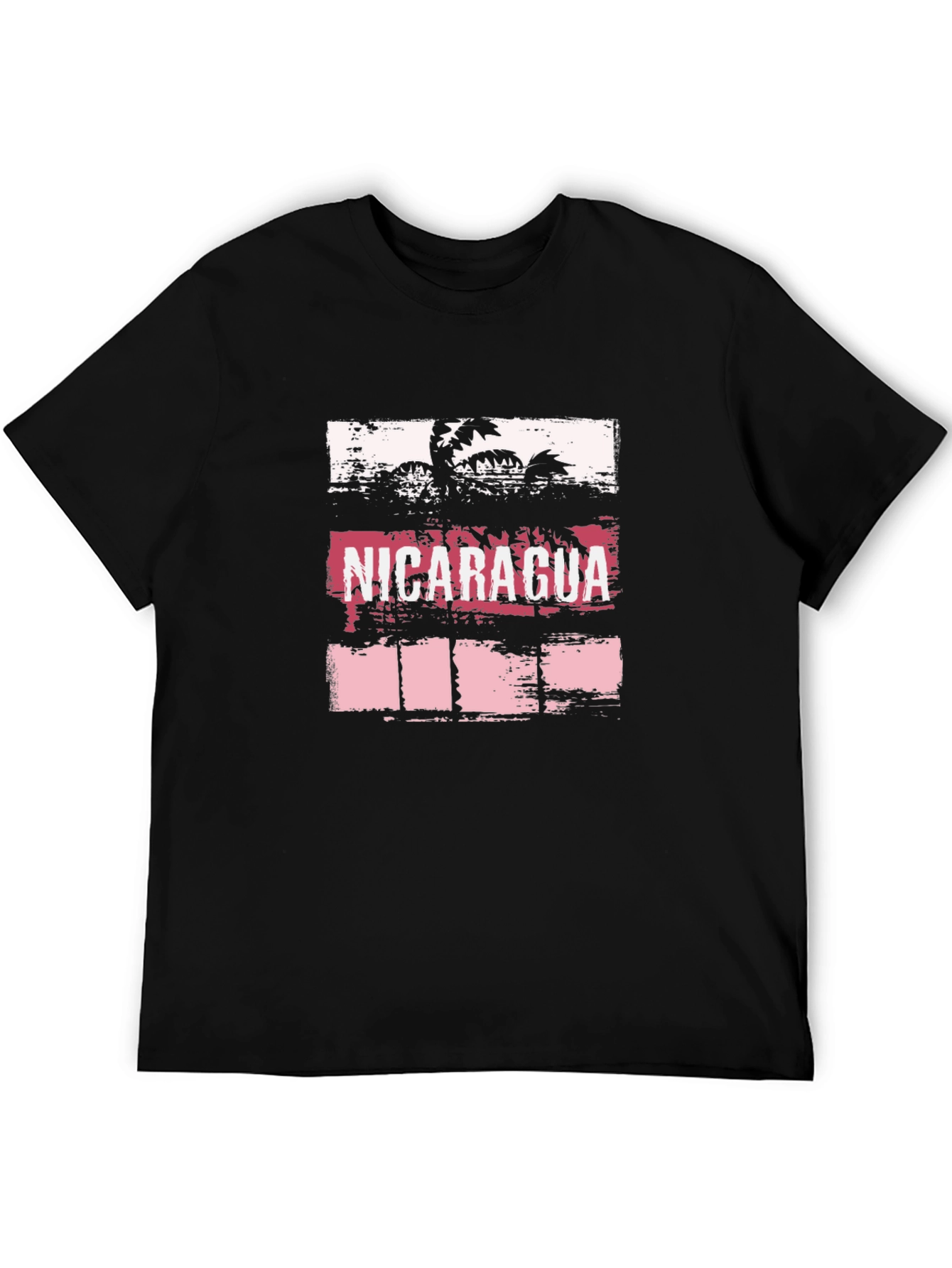 Nicaragua Palm Tree Graphic Tee - Tropical Vacation Souvenir
