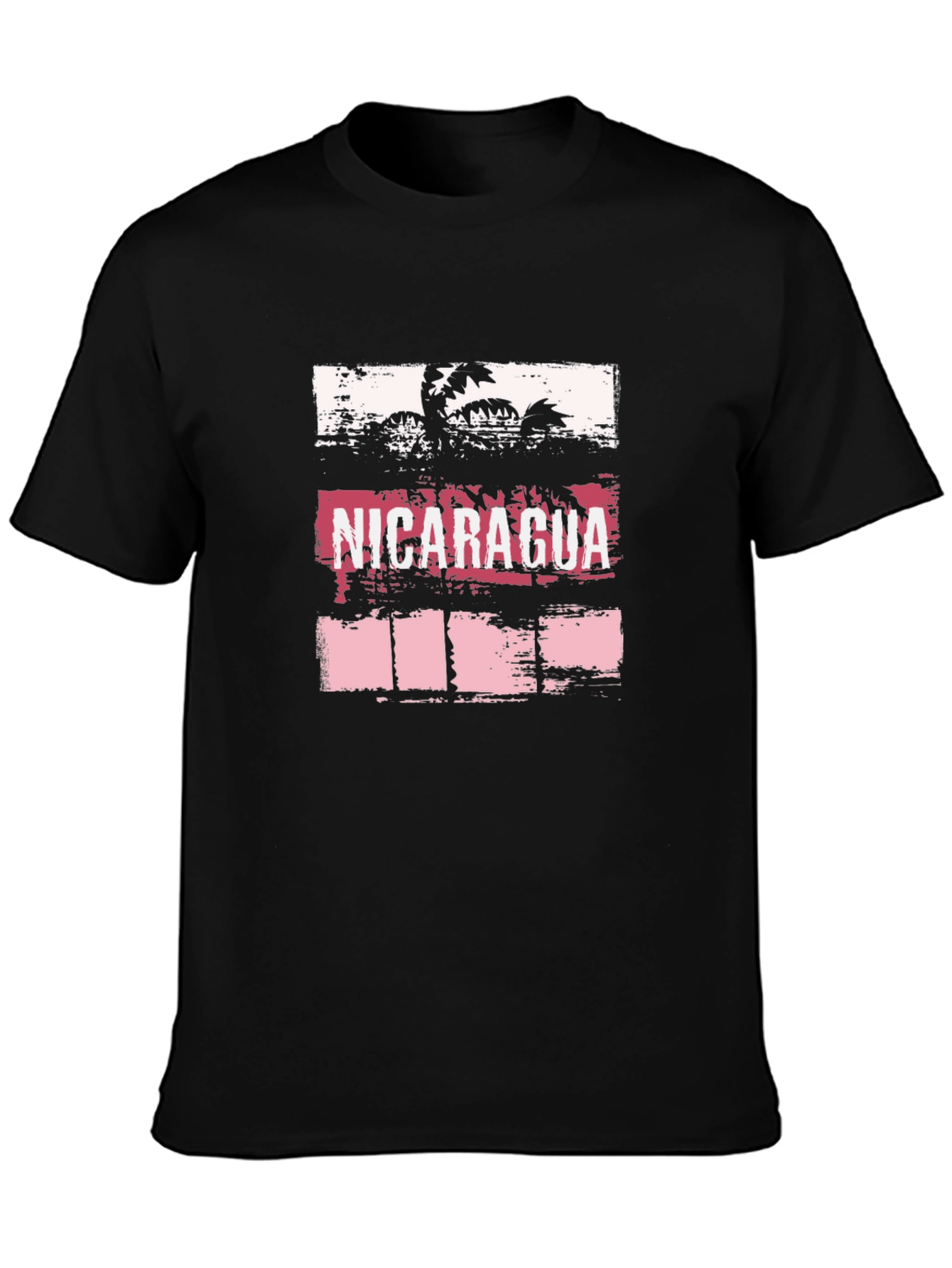 Nicaragua Palm Tree Graphic Tee - Tropical Vacation Souvenir