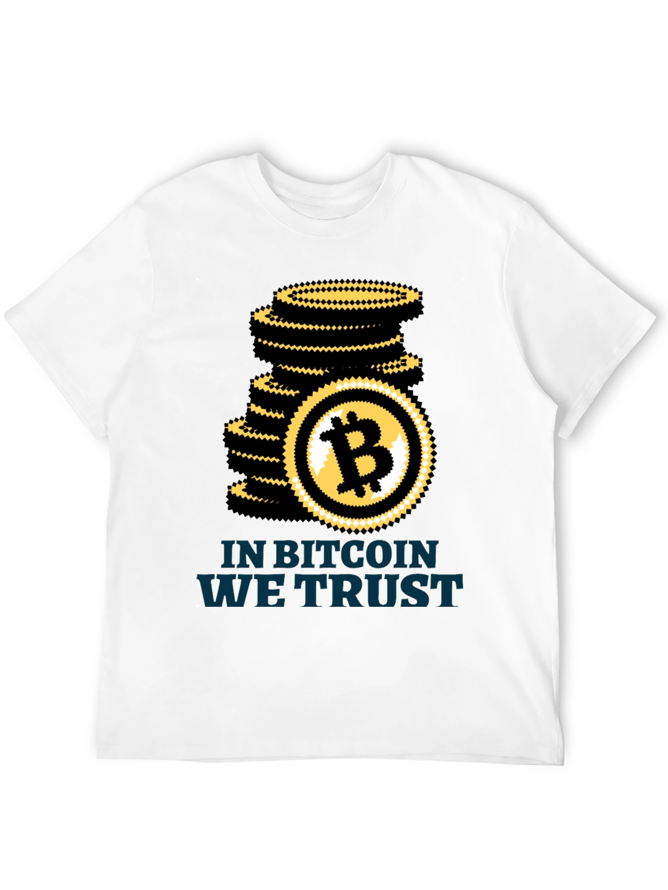 Bitcoin We Trust Black T-Shirt Crypto HODL