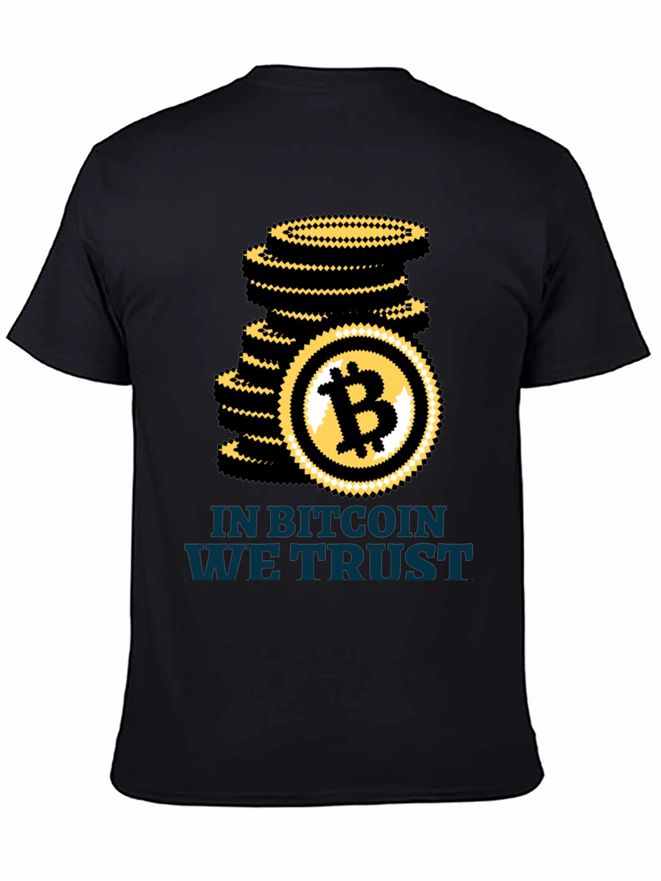 Bitcoin We Trust Black T-Shirt Crypto HODL