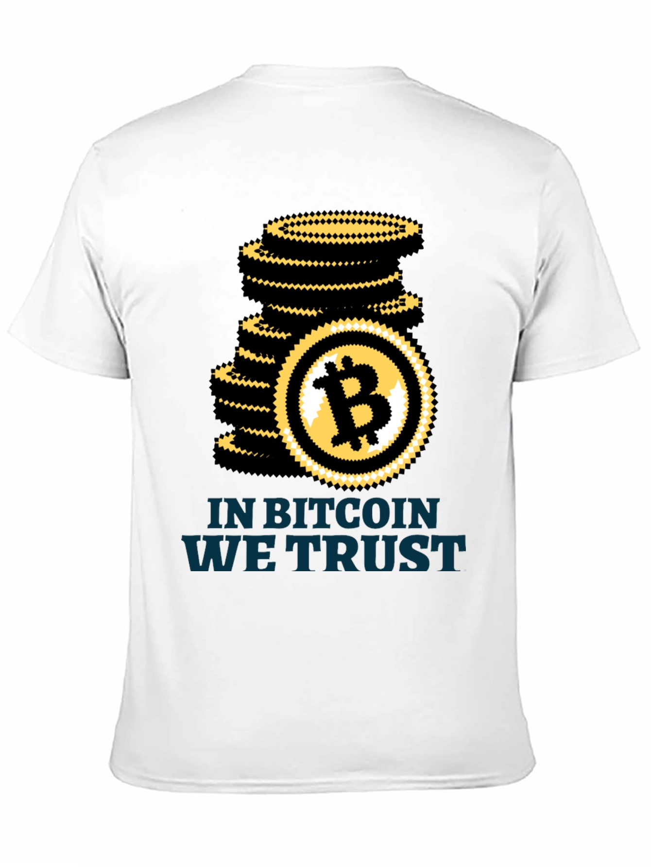 Bitcoin We Trust Black T-Shirt Crypto HODL