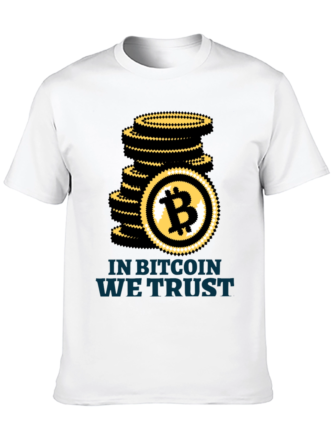 Bitcoin We Trust Black T-Shirt Crypto HODL