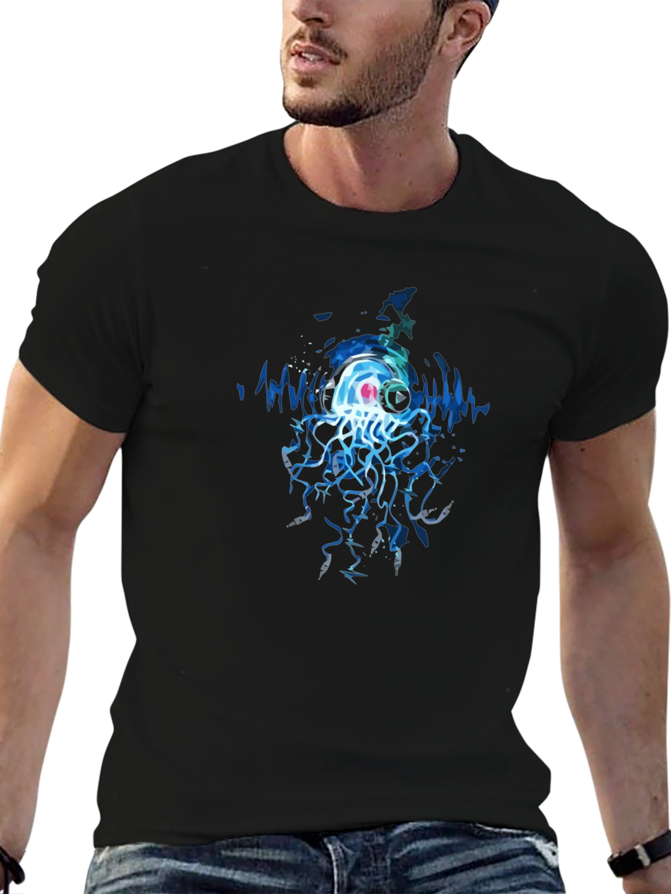 Jellyfish Music Graphic T-Shirt
