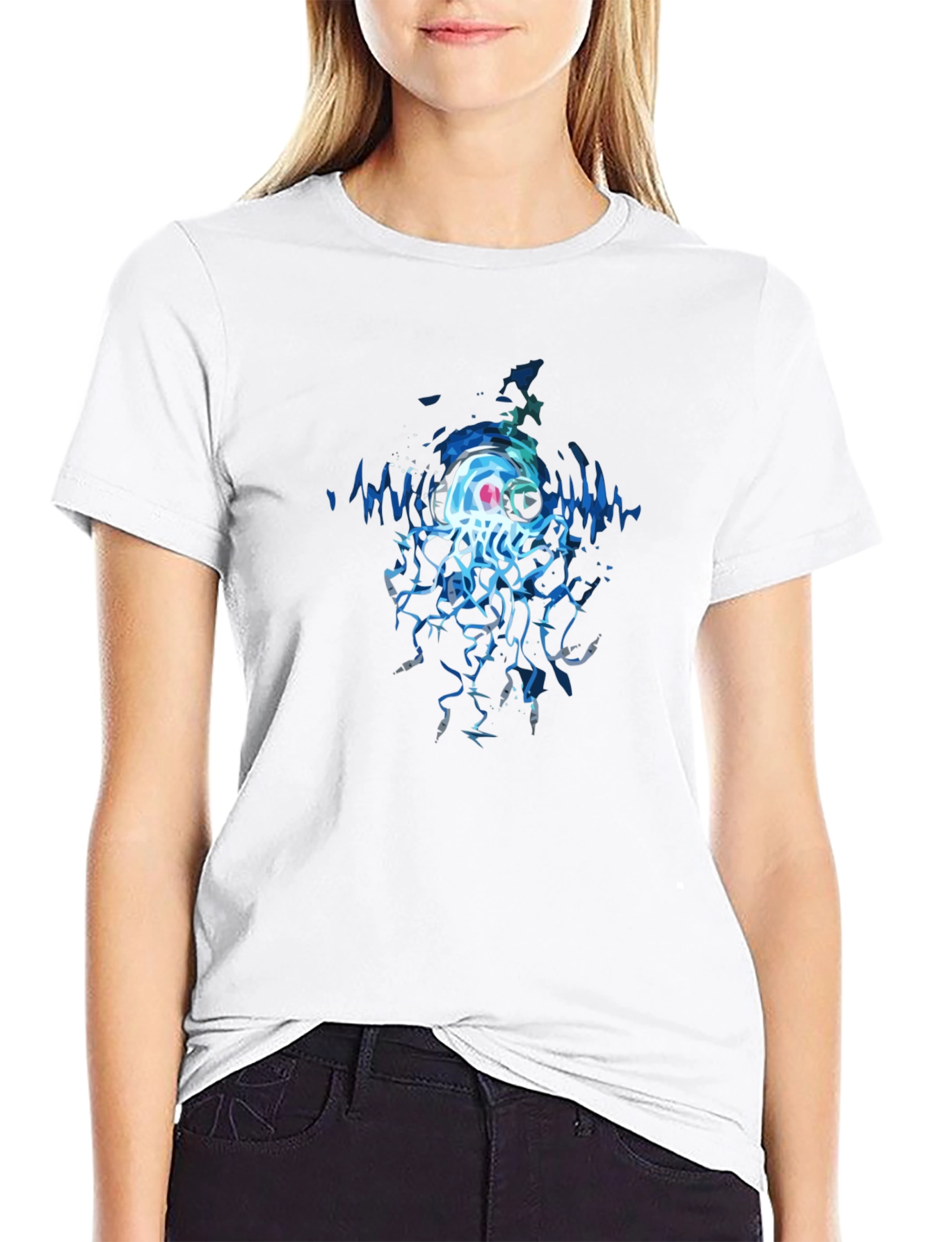 Jellyfish Music Graphic T-Shirt