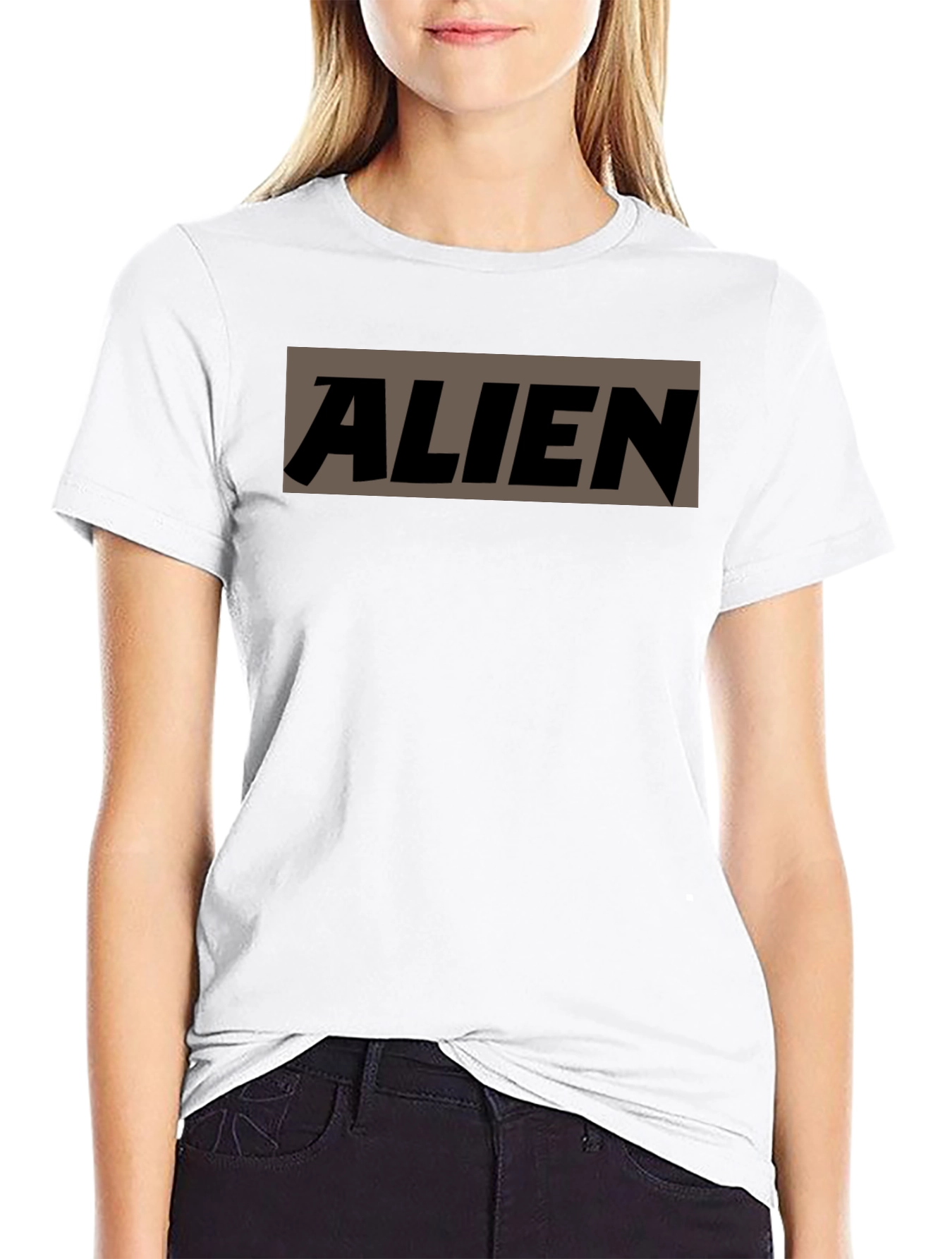 ALIEN Graphic Print Mens Black T-Shirt