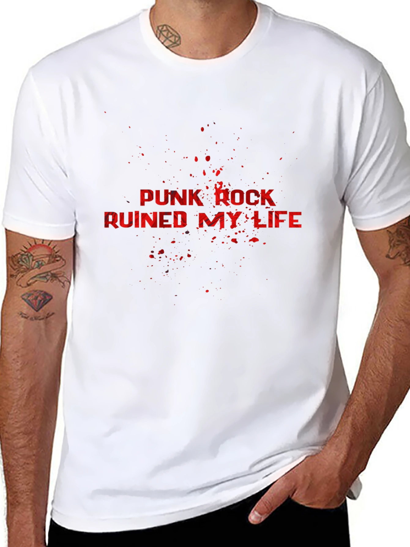 Punk Rock Ruined My Life Graphic Tee