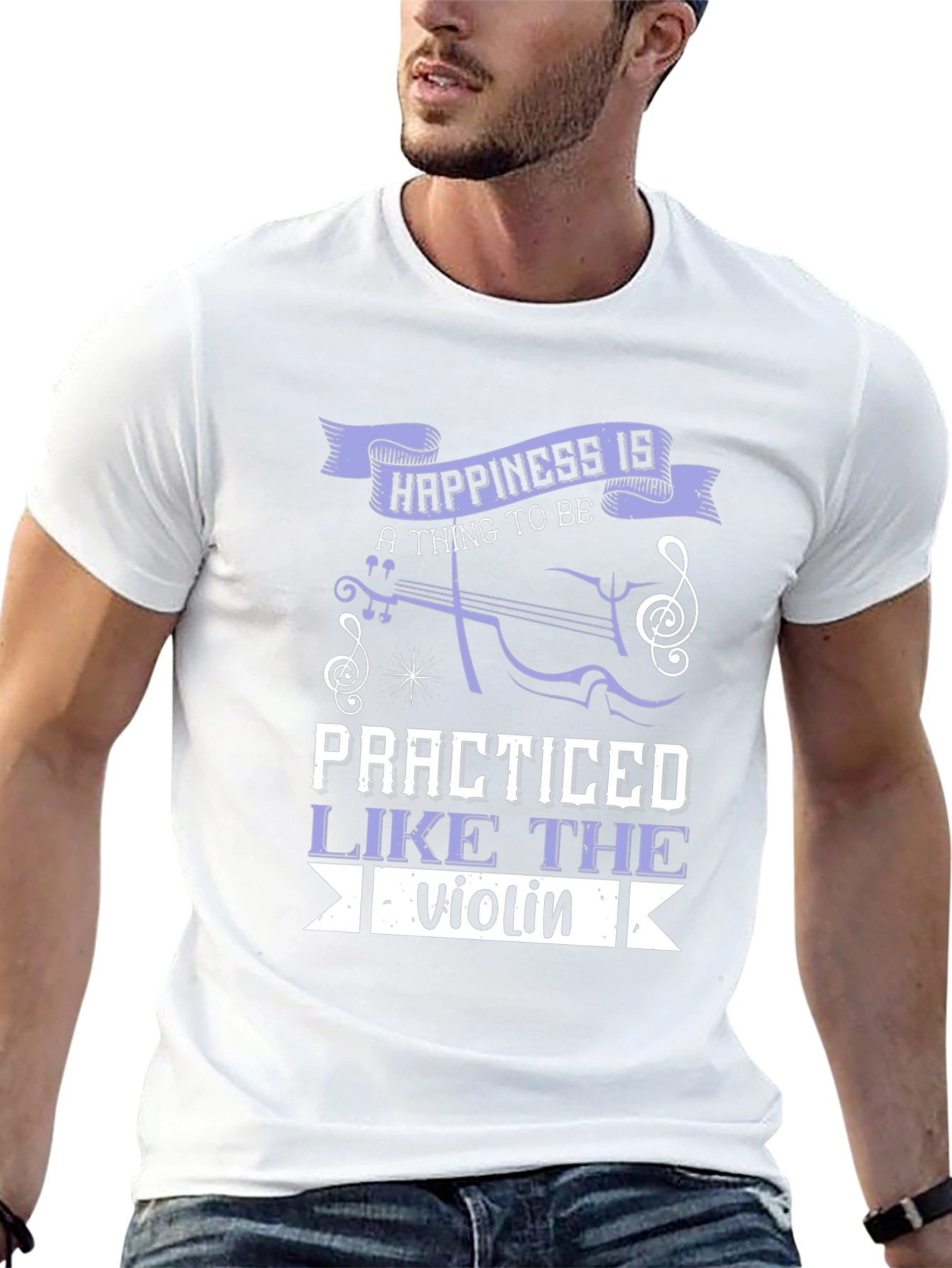 Happiness is Practiced Violin T-Shirt