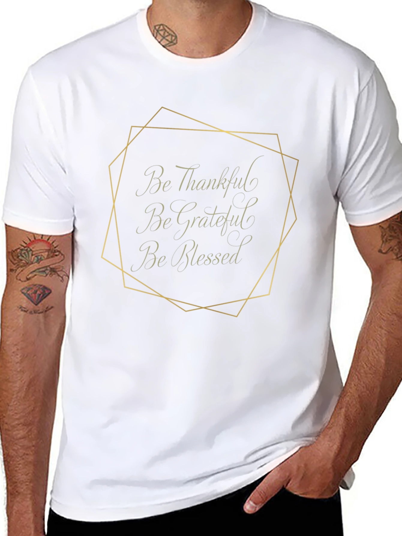 Thankful Grateful Blessed Tee