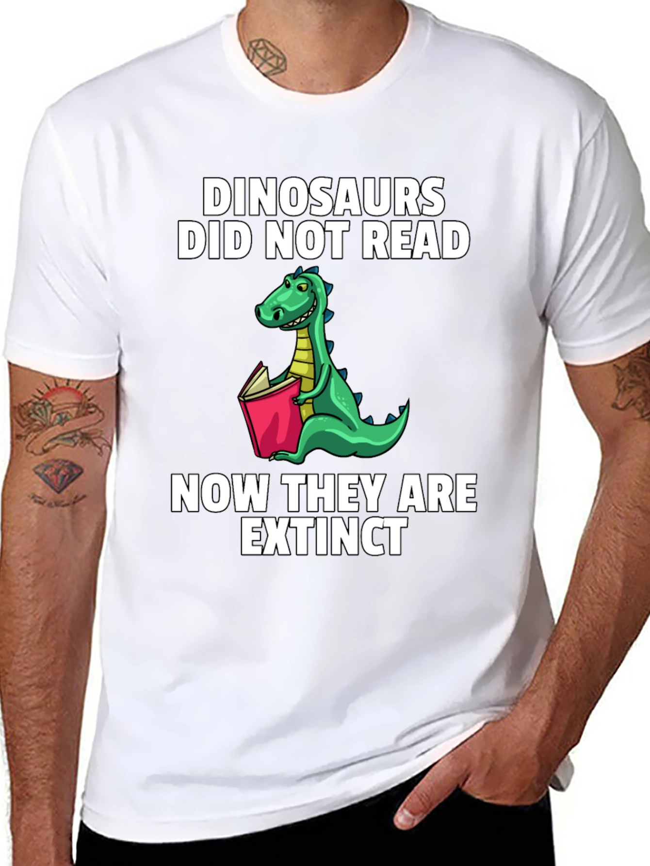 Dinosaurs Did Not Read T-Shirt