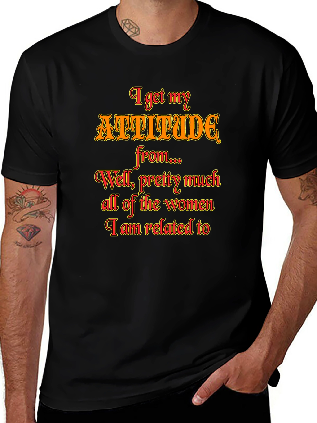 Attitude Women Graphic T-Shirt