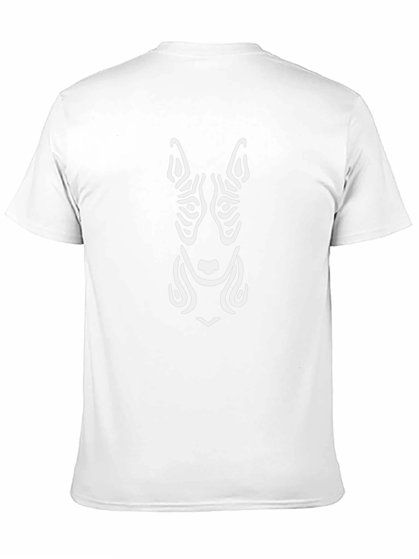 Stylish Zebra Dog Graphic Black T-Shirt