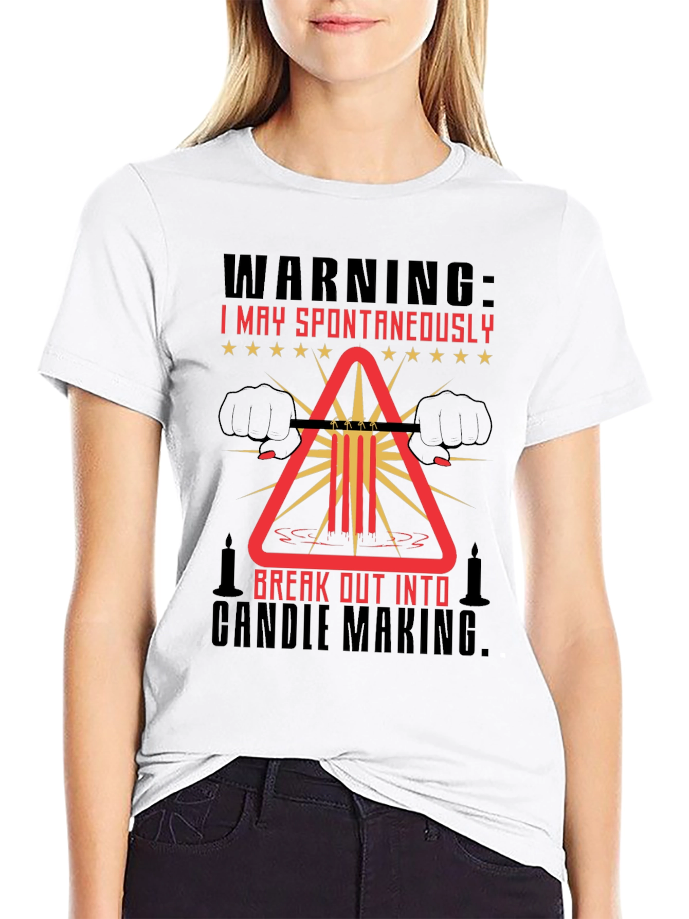 Warning: Spontaneous Candle Making T-Shirt