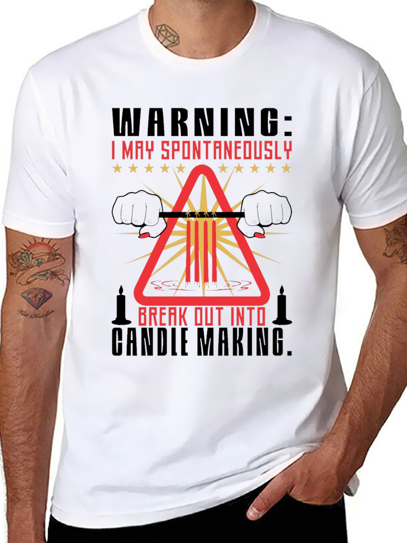Warning: Spontaneous Candle Making T-Shirt