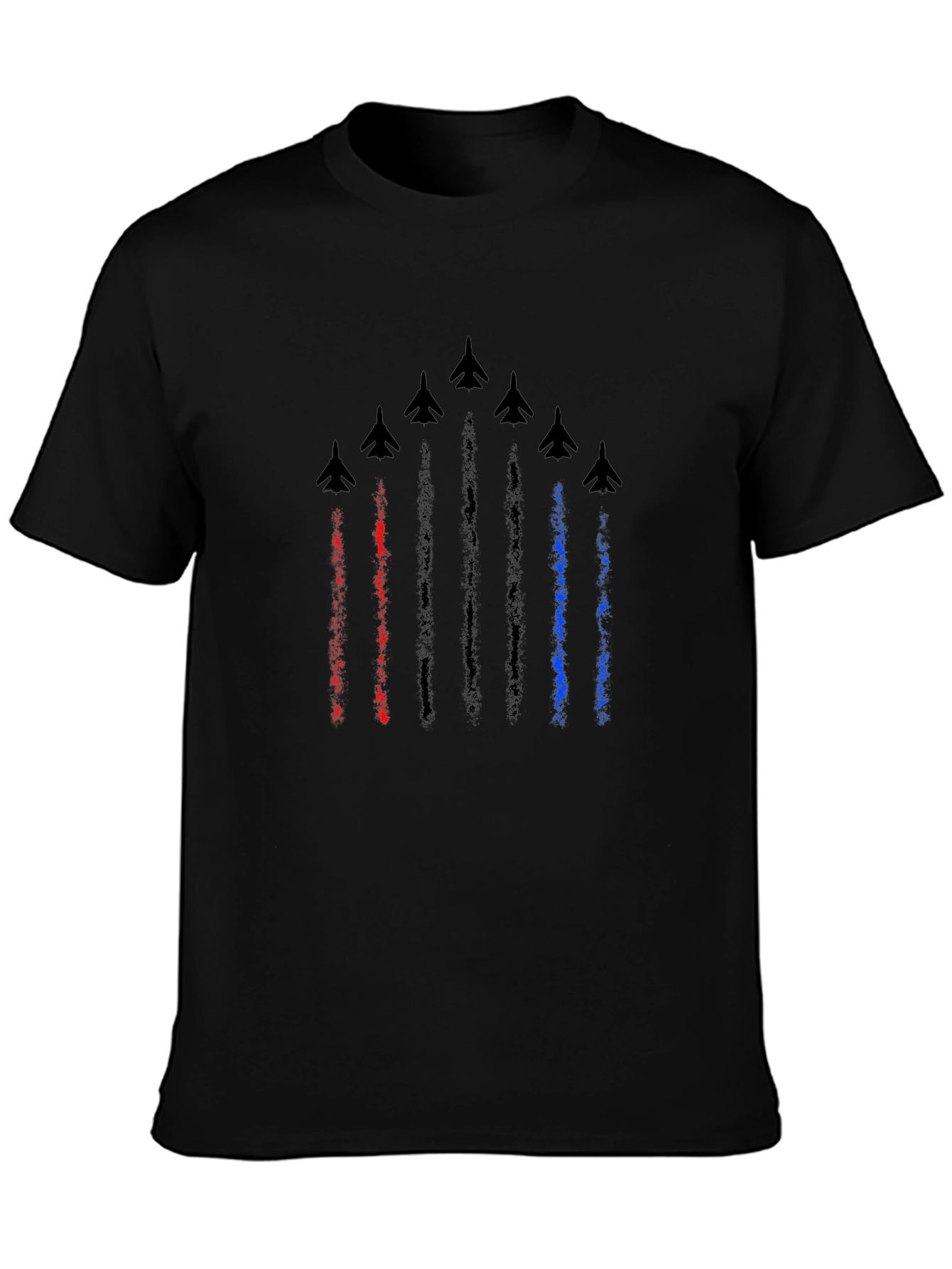 Jet Formation Graphic T-Shirt - Black