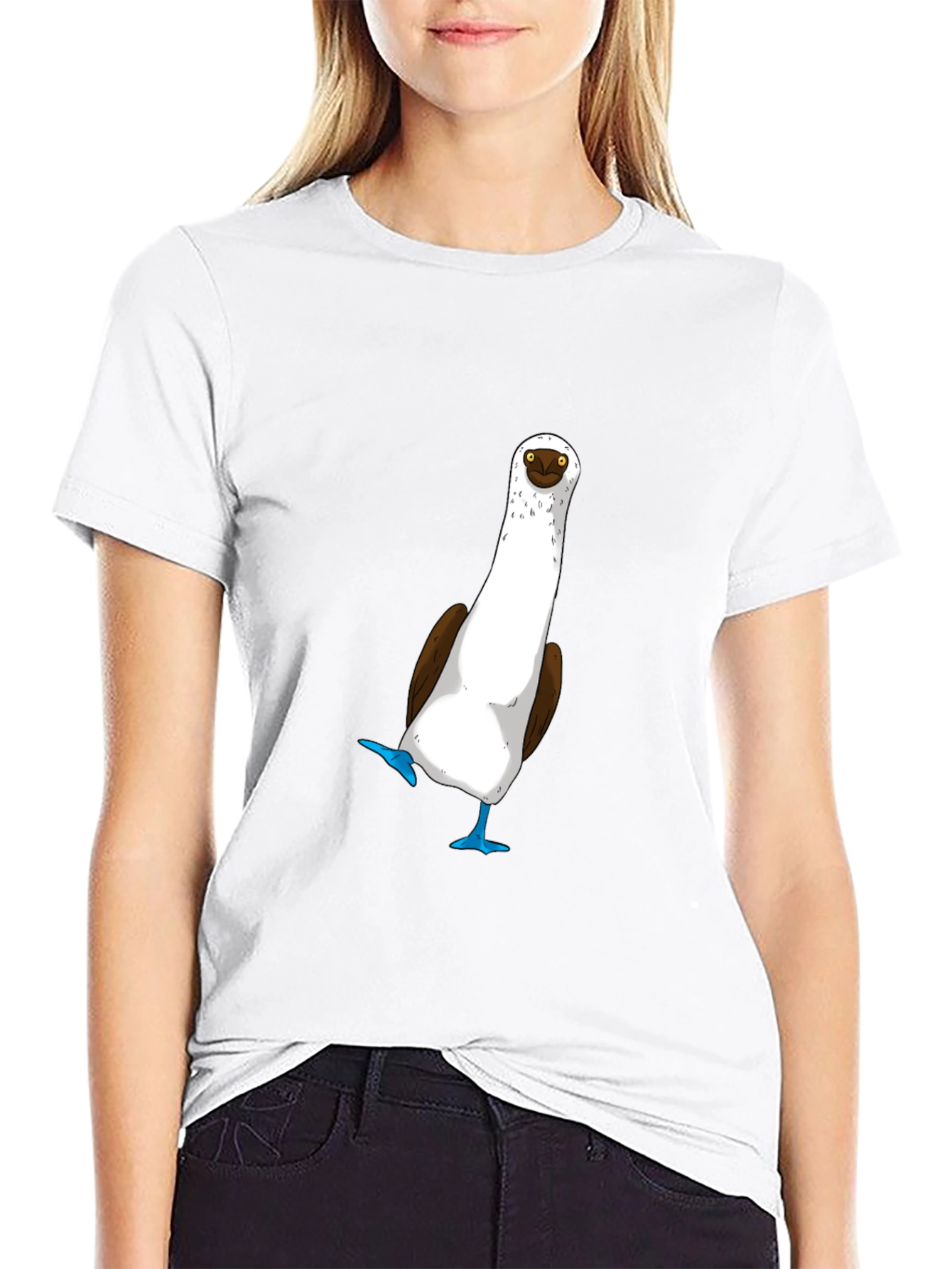 Blue-Footed Booby T-Shirt - Quirky Bird Tee