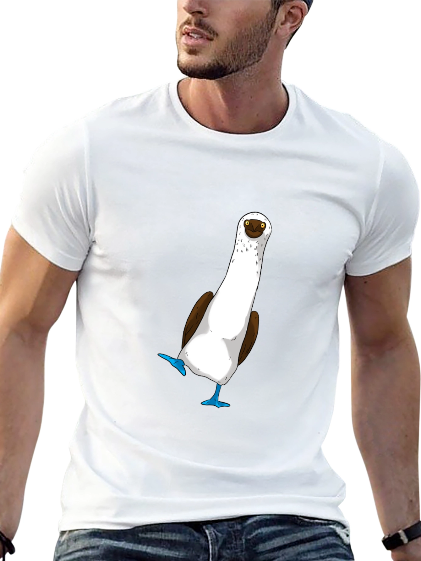 Blue-Footed Booby T-Shirt - Quirky Bird Tee
