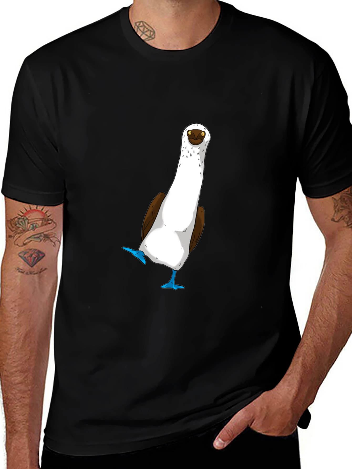 Blue-Footed Booby T-Shirt - Quirky Bird Tee