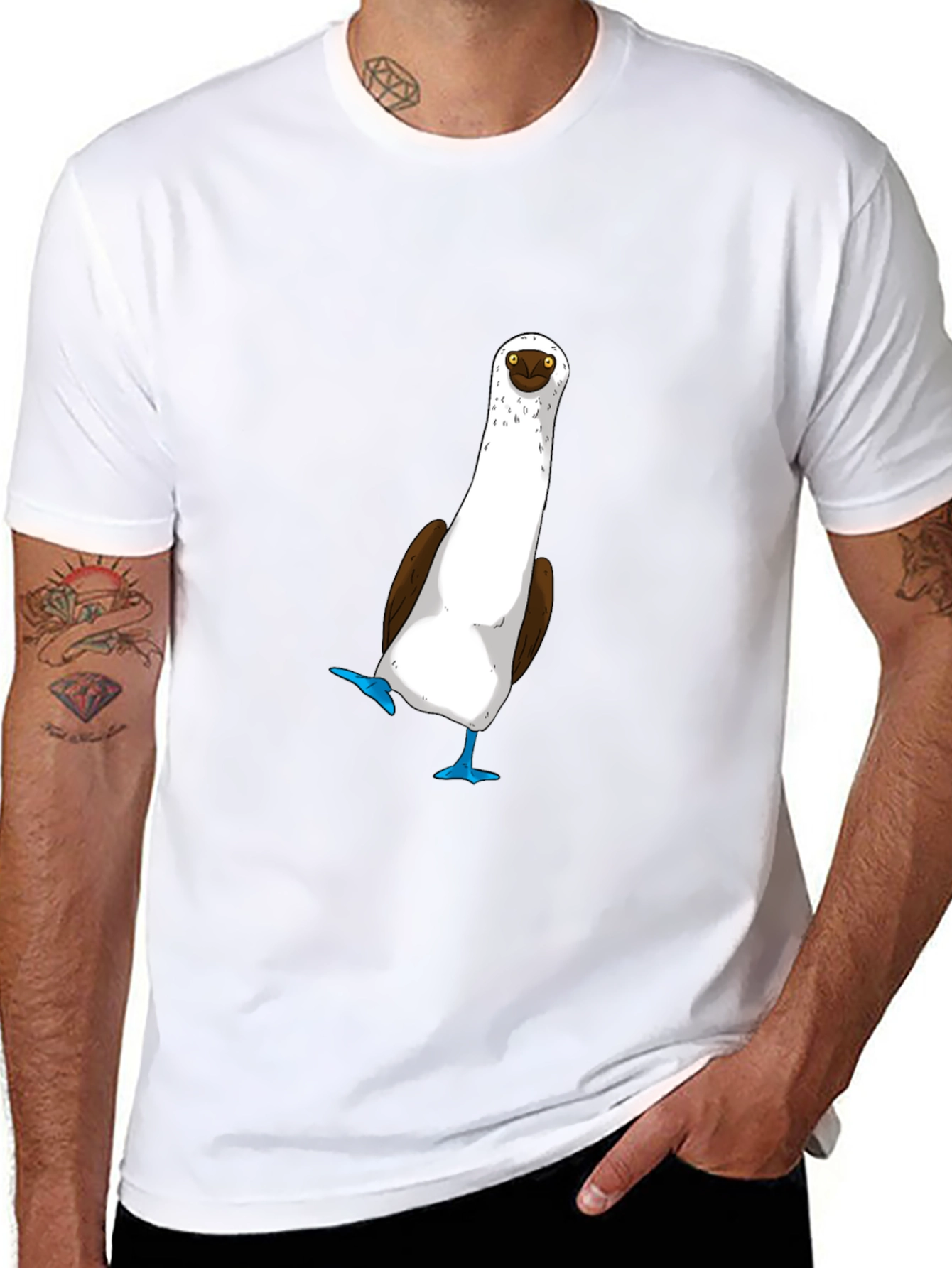 Blue-Footed Booby T-Shirt - Quirky Bird Tee