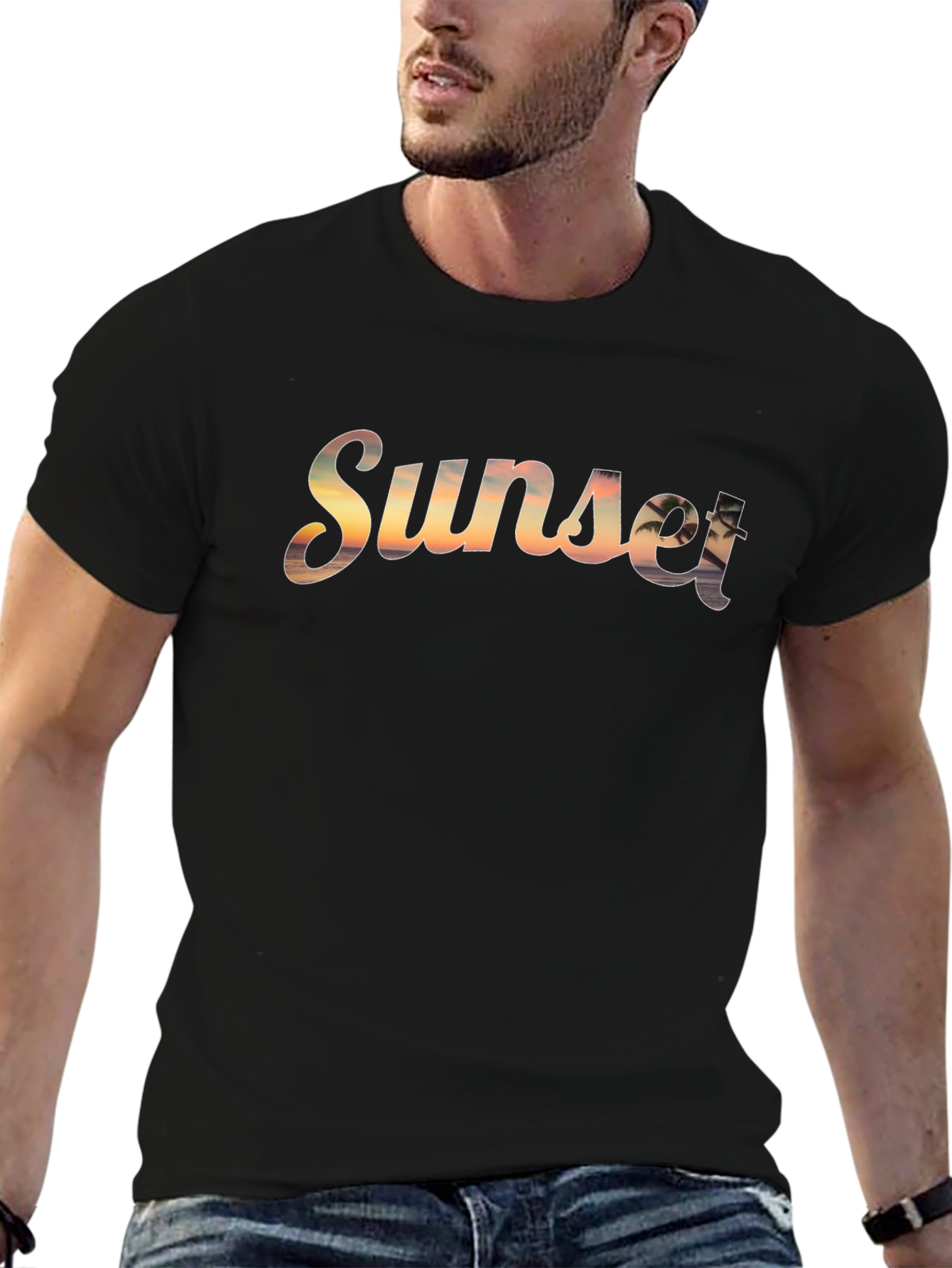 Sunset Graphic T-Shirt - Tropical Vibes