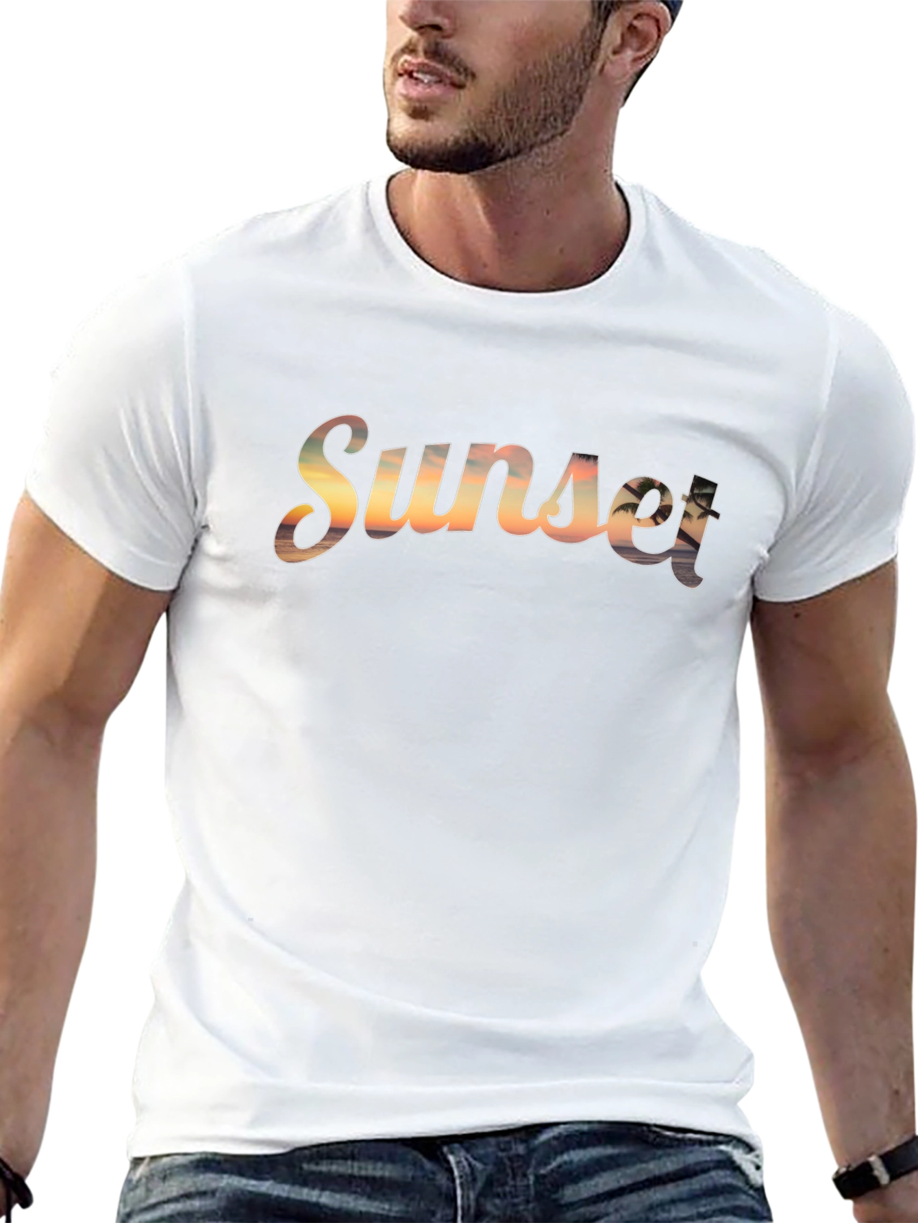 Sunset Graphic T-Shirt - Tropical Vibes