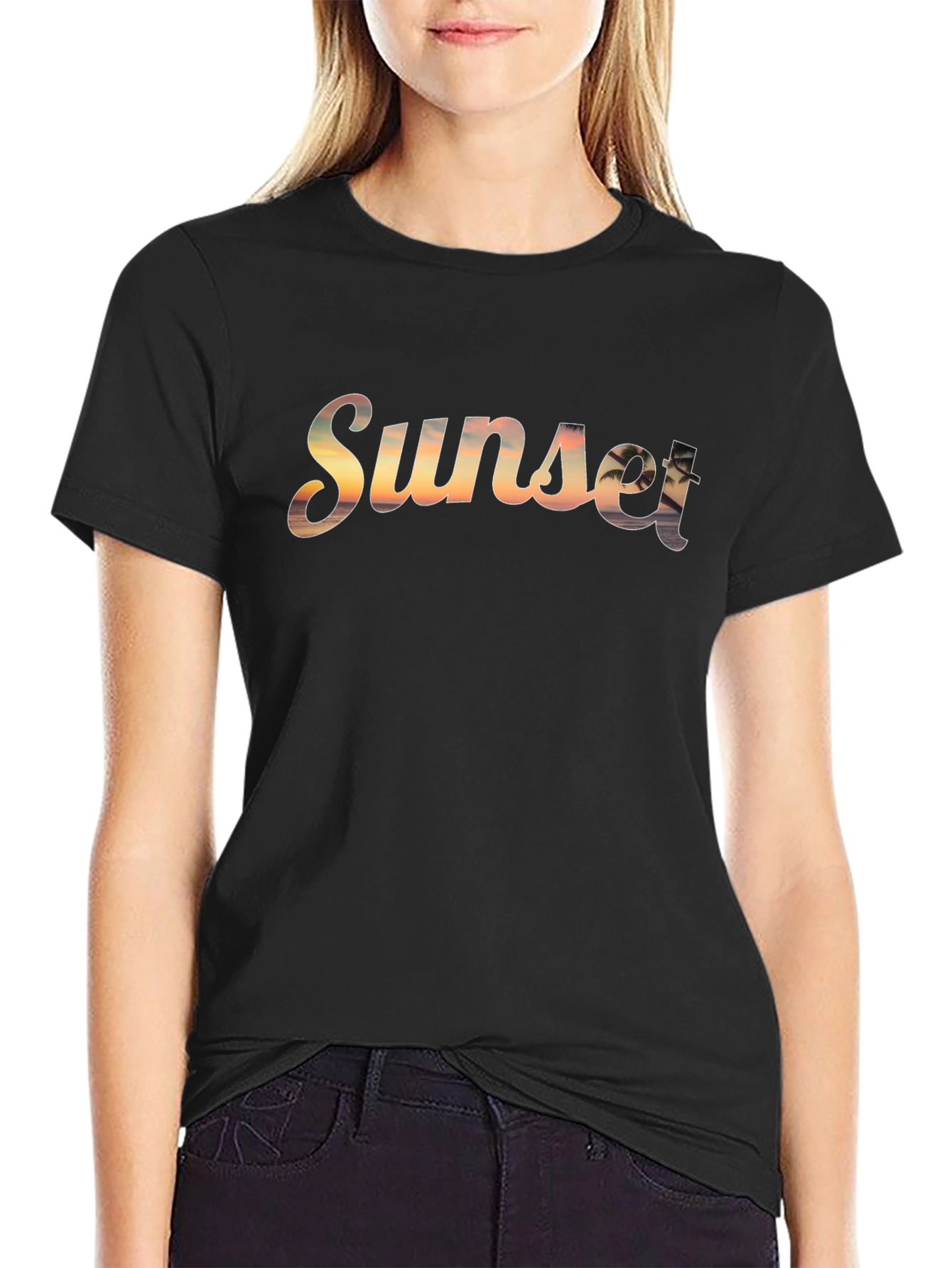 Sunset Graphic T-Shirt - Tropical Vibes