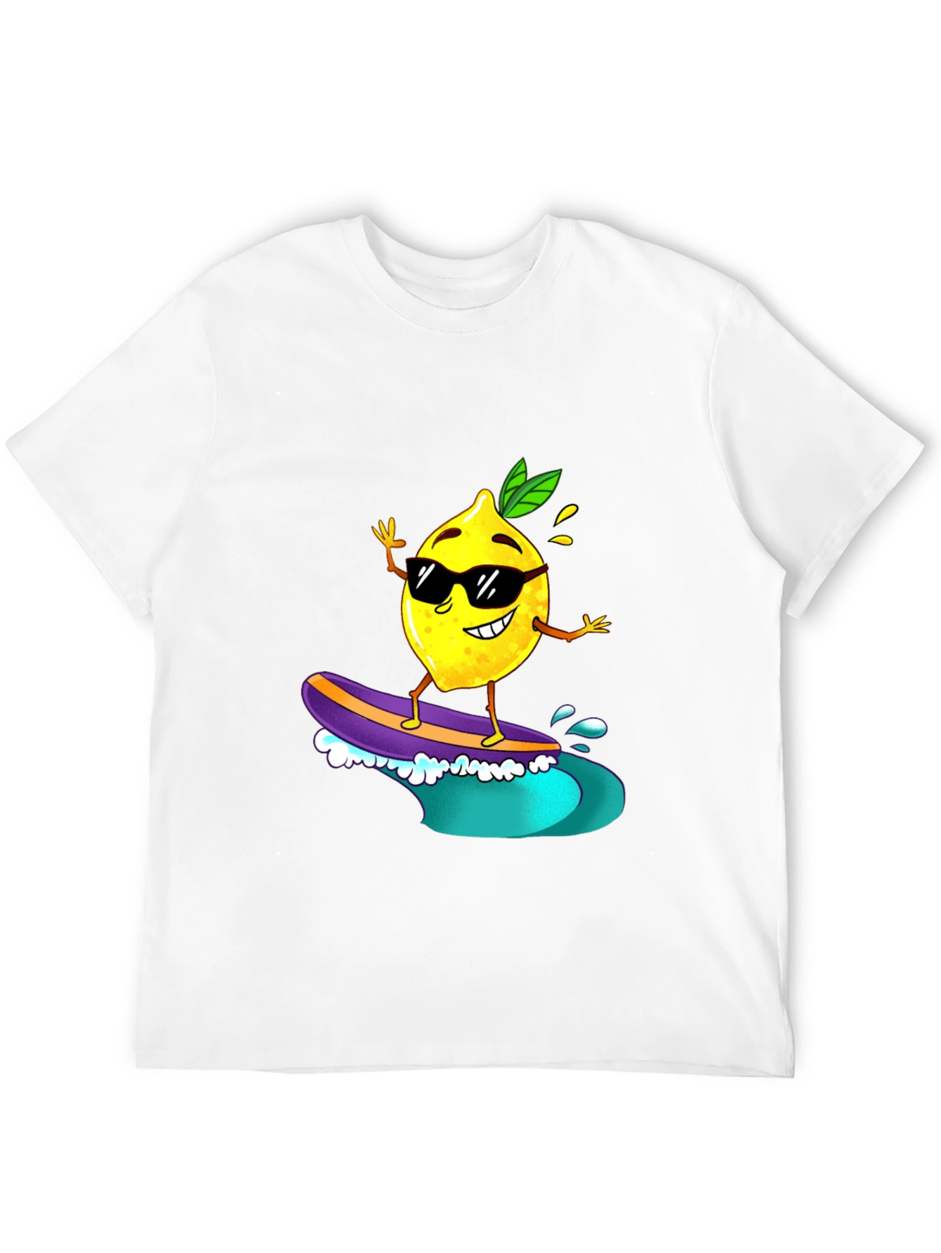Surfing Lemon Graphic Tee